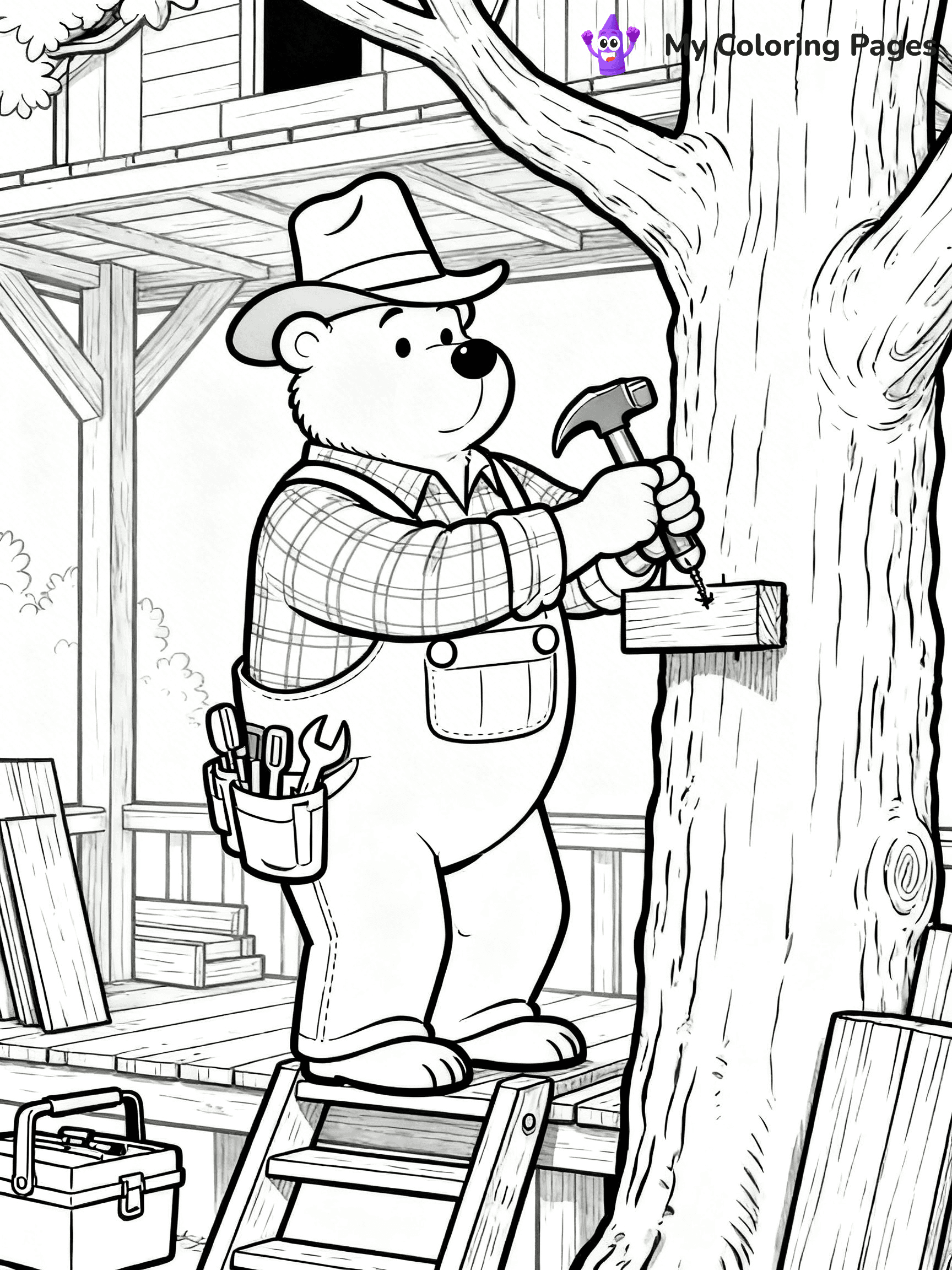 Berenstein Bears Coloring Pages - 16