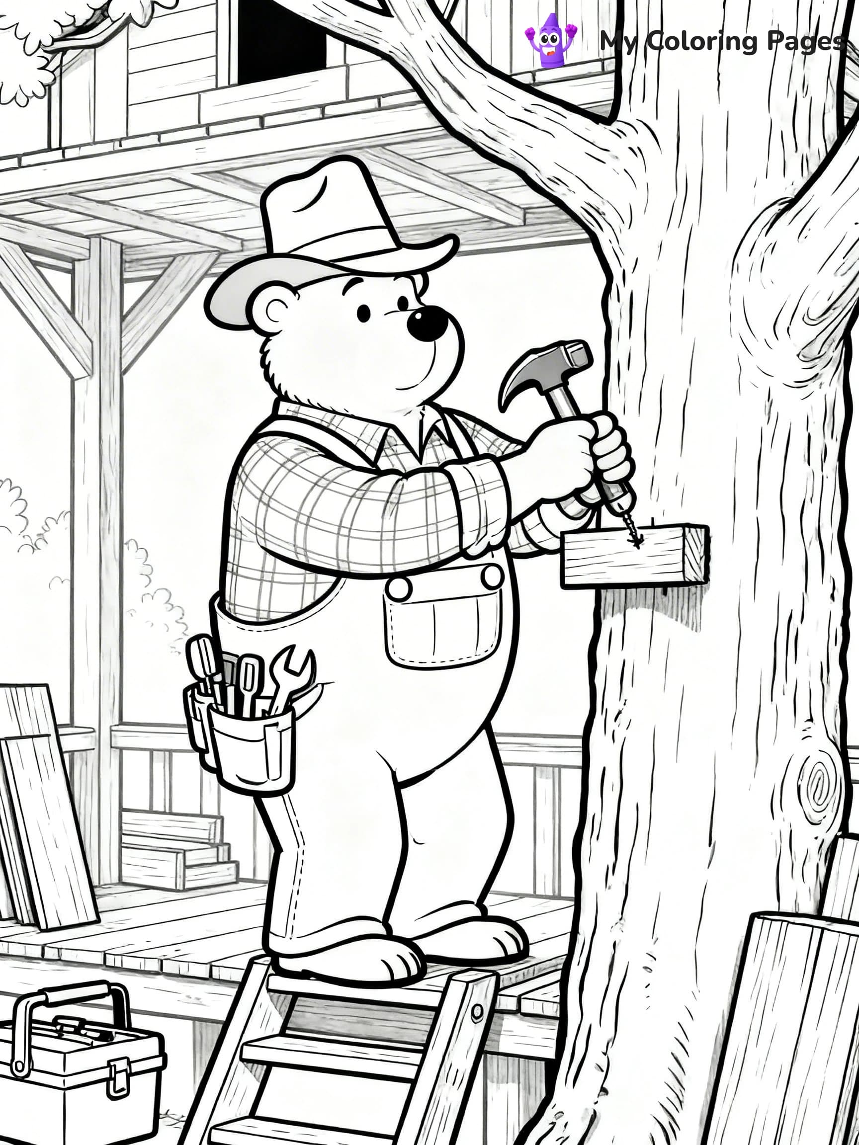 Berenstein Bears Coloring Pages - 16