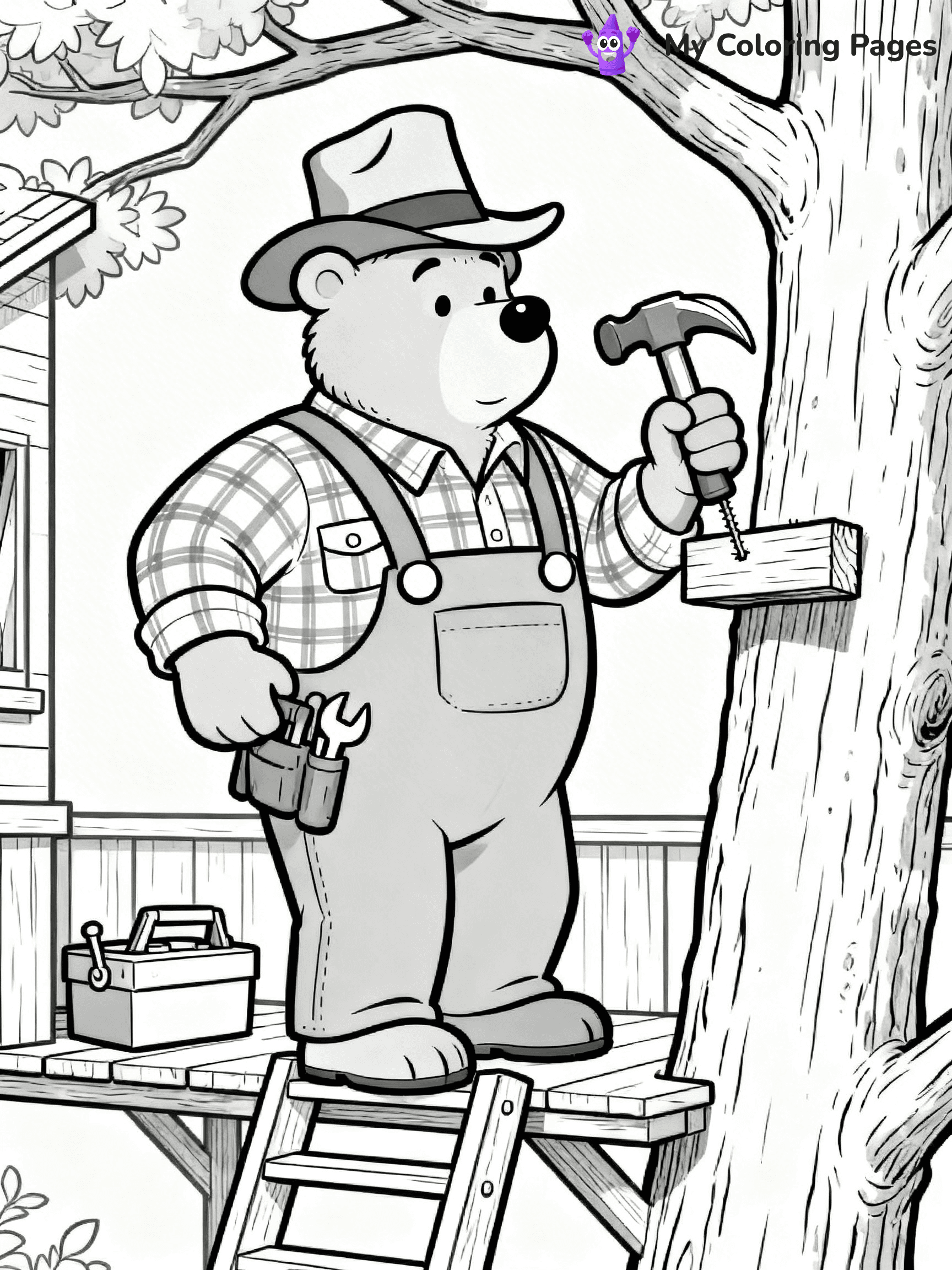 Berenstein Bears Coloring Pages - 15