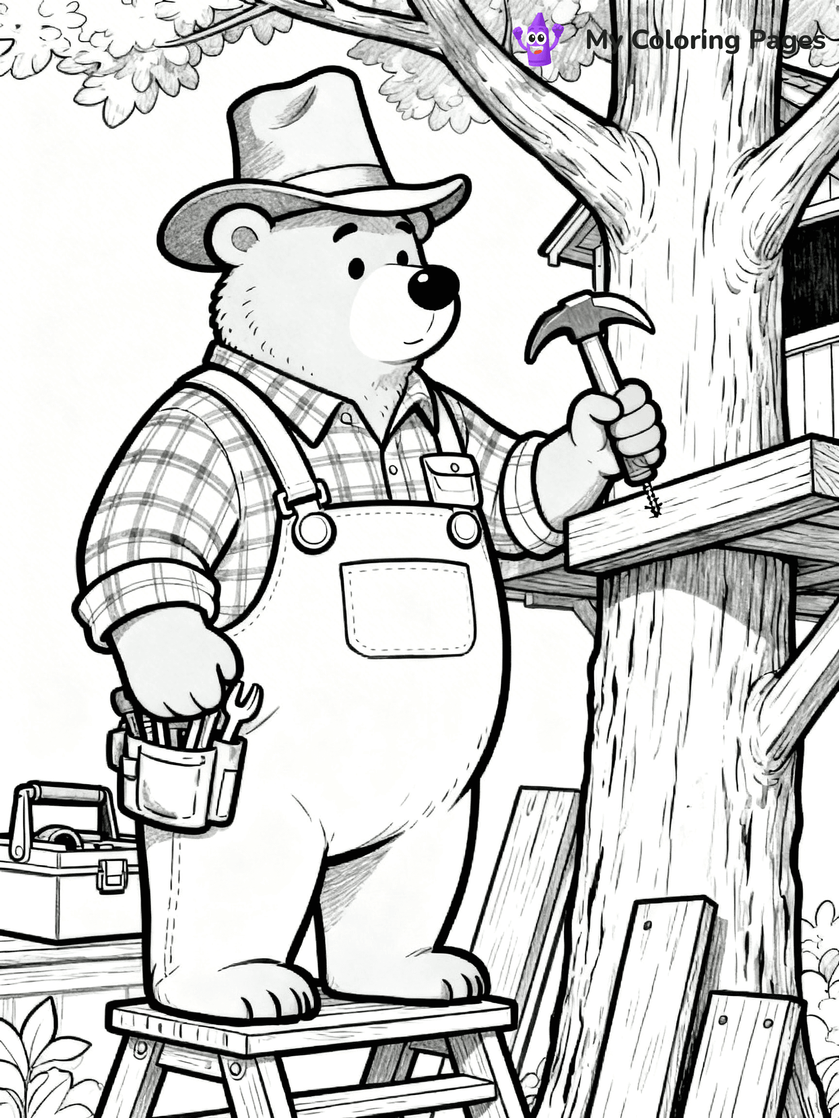 Berenstein Bears Coloring Pages - 13