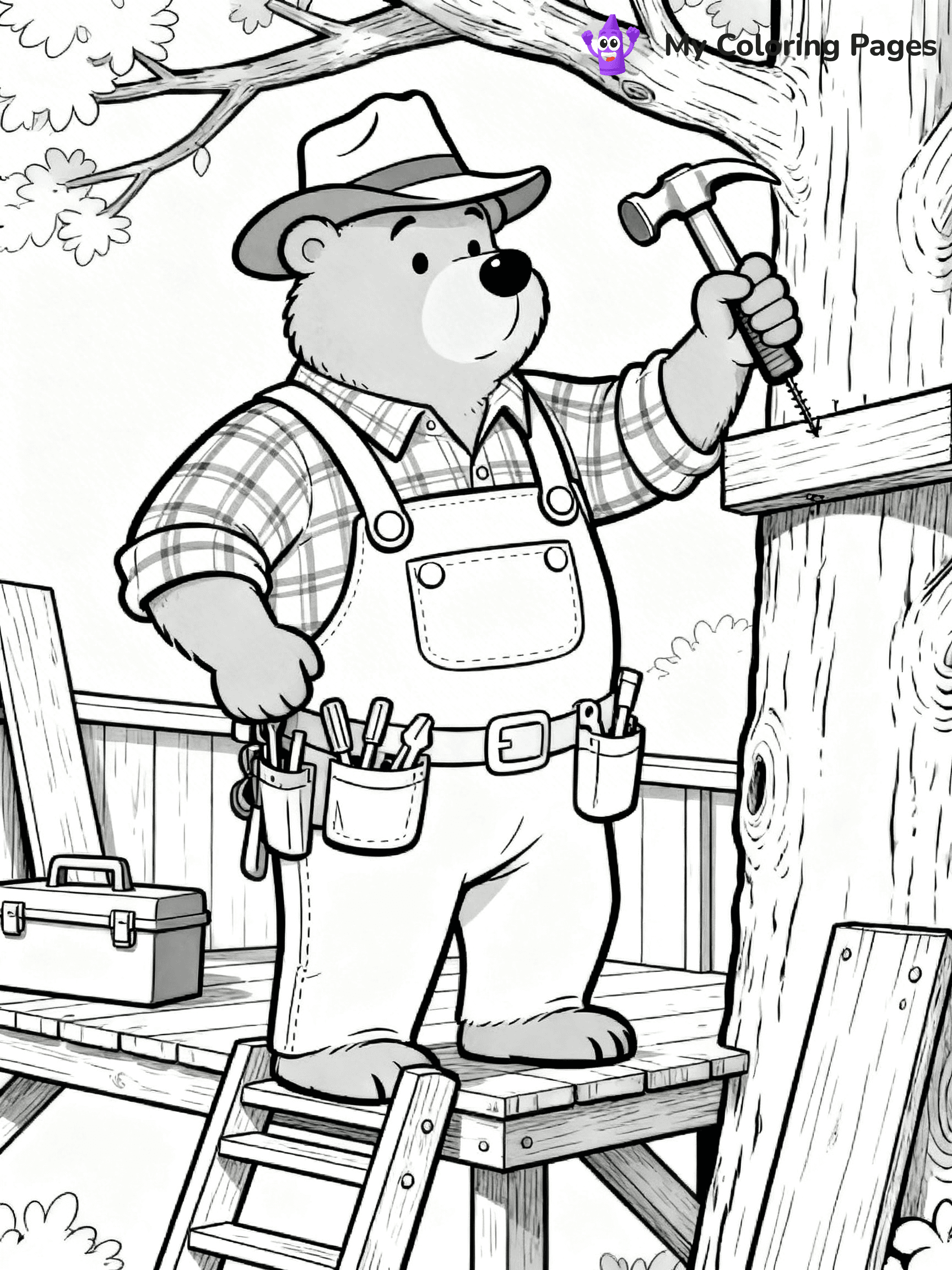 Berenstein Bears Coloring Pages - 12