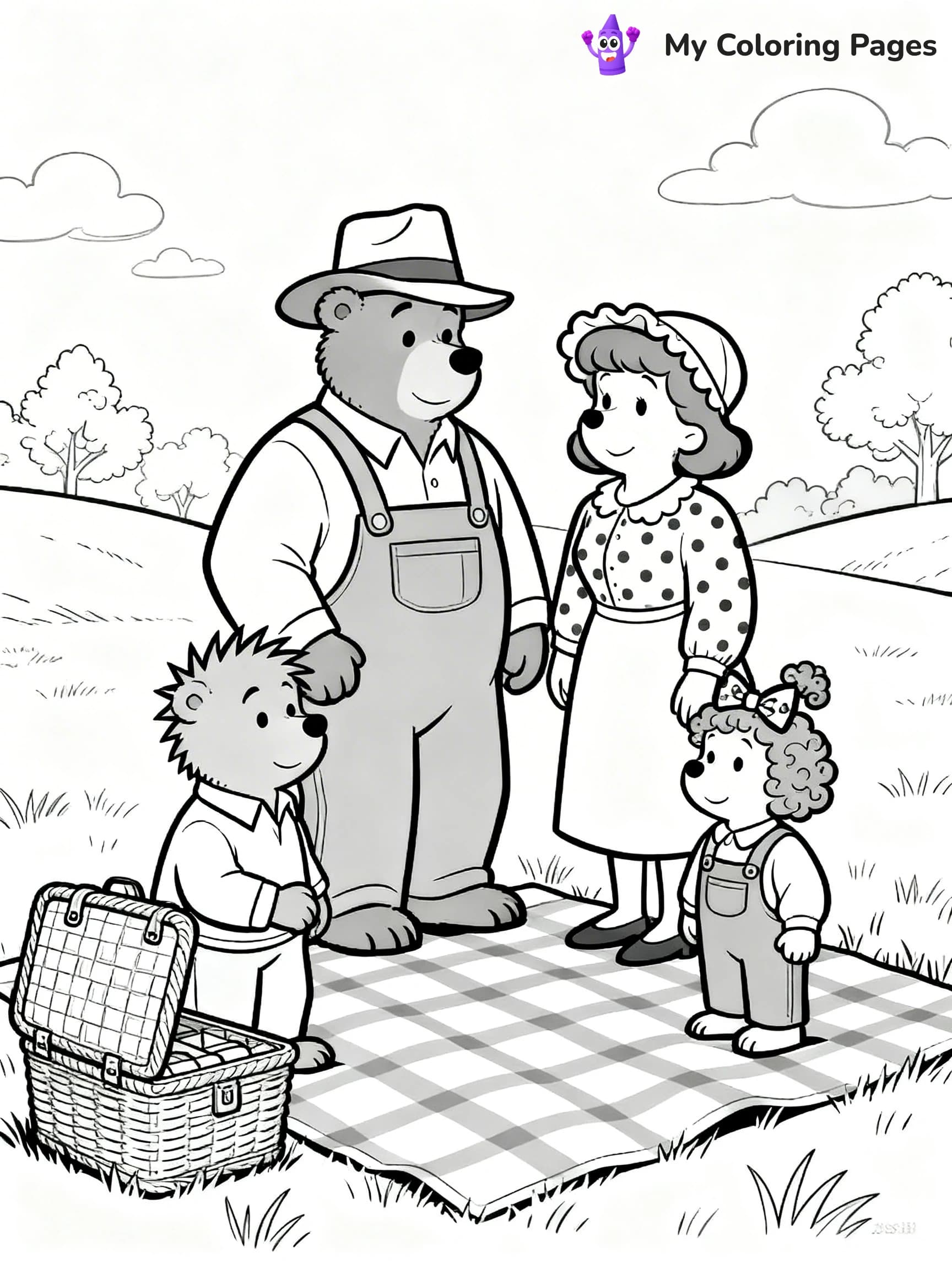 Berenstein Bears Coloring Pages - 6