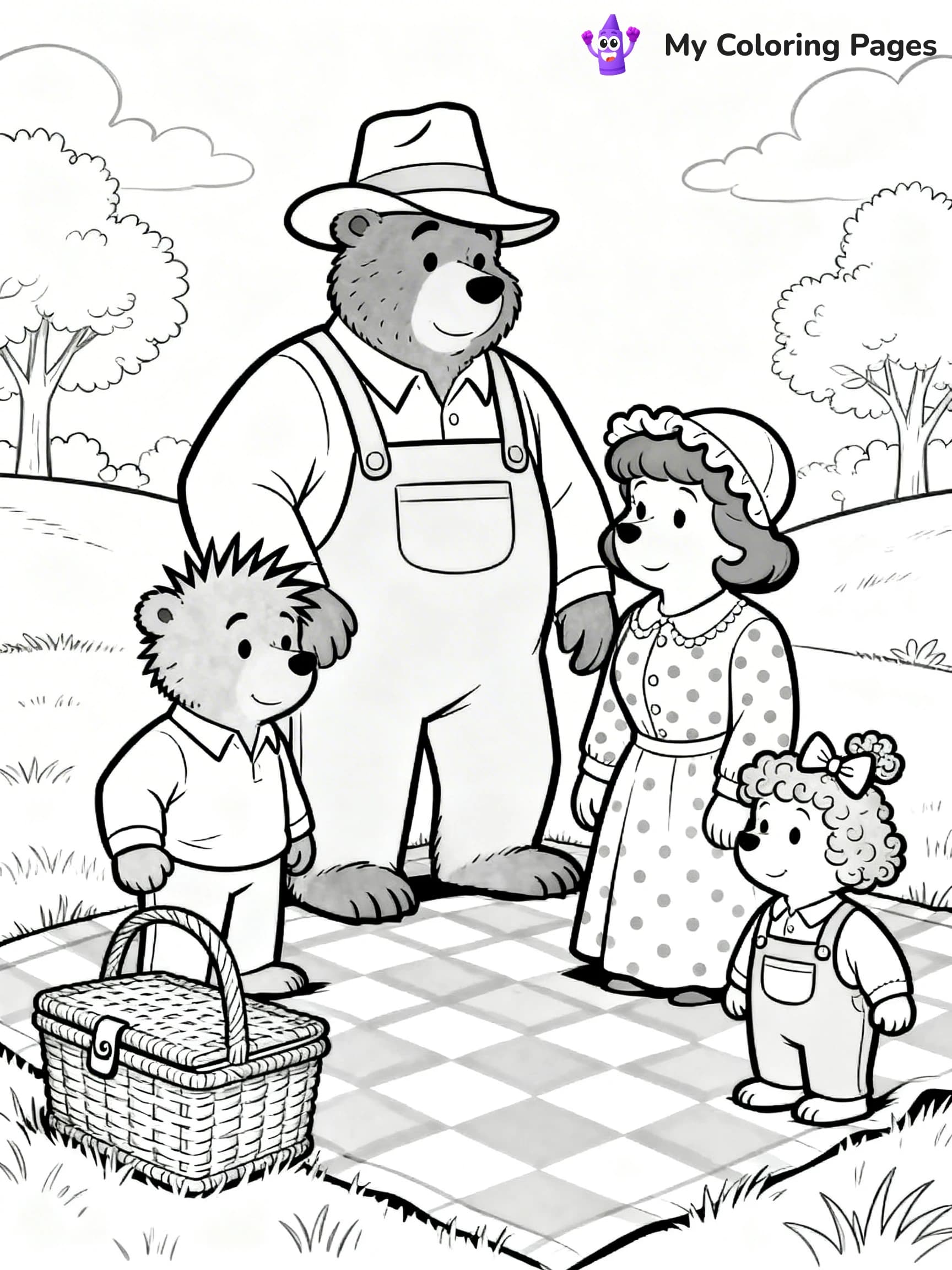 Berenstein Bears Coloring Pages - 5