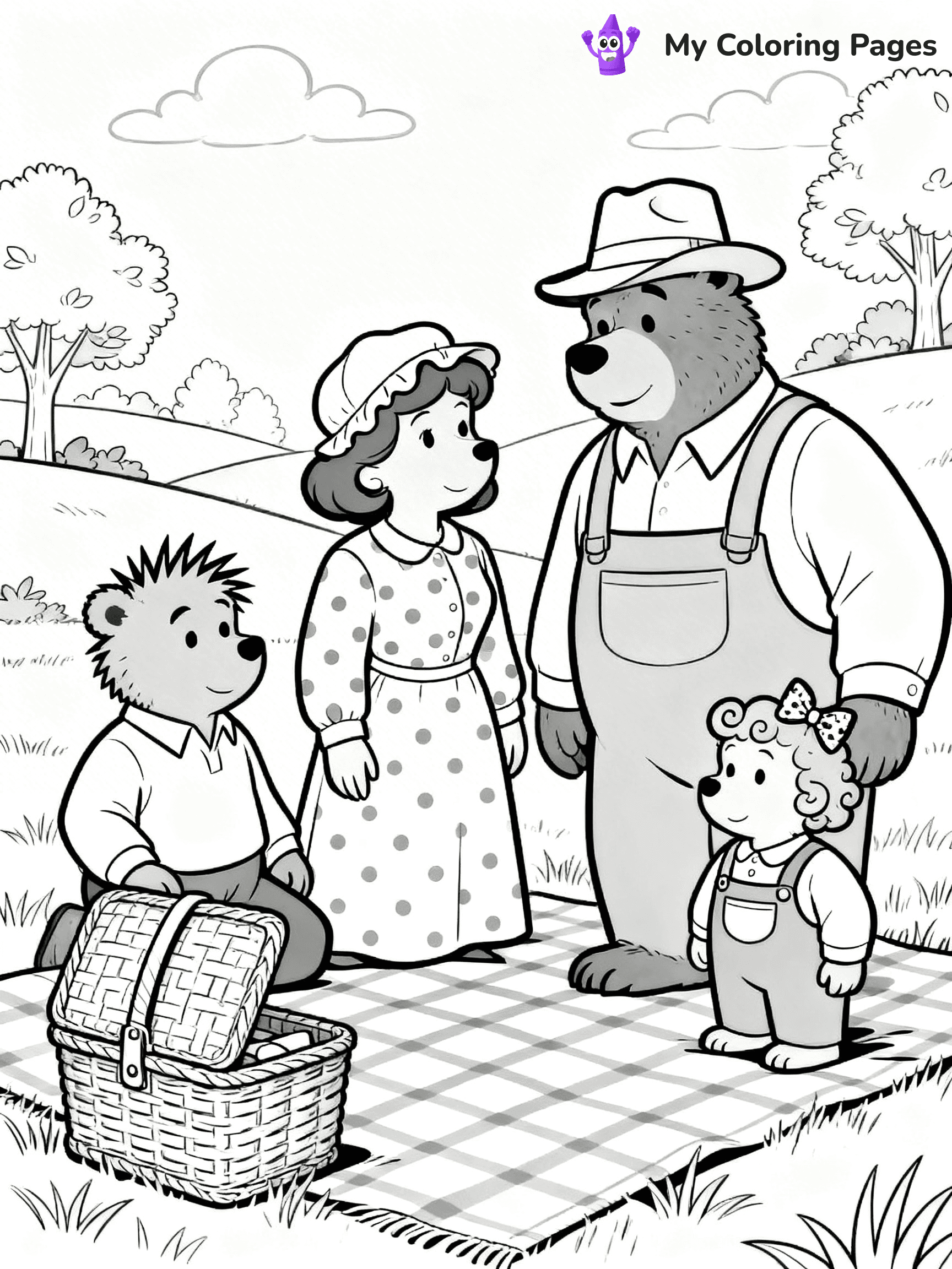 Berenstein Bears Coloring Pages - 3