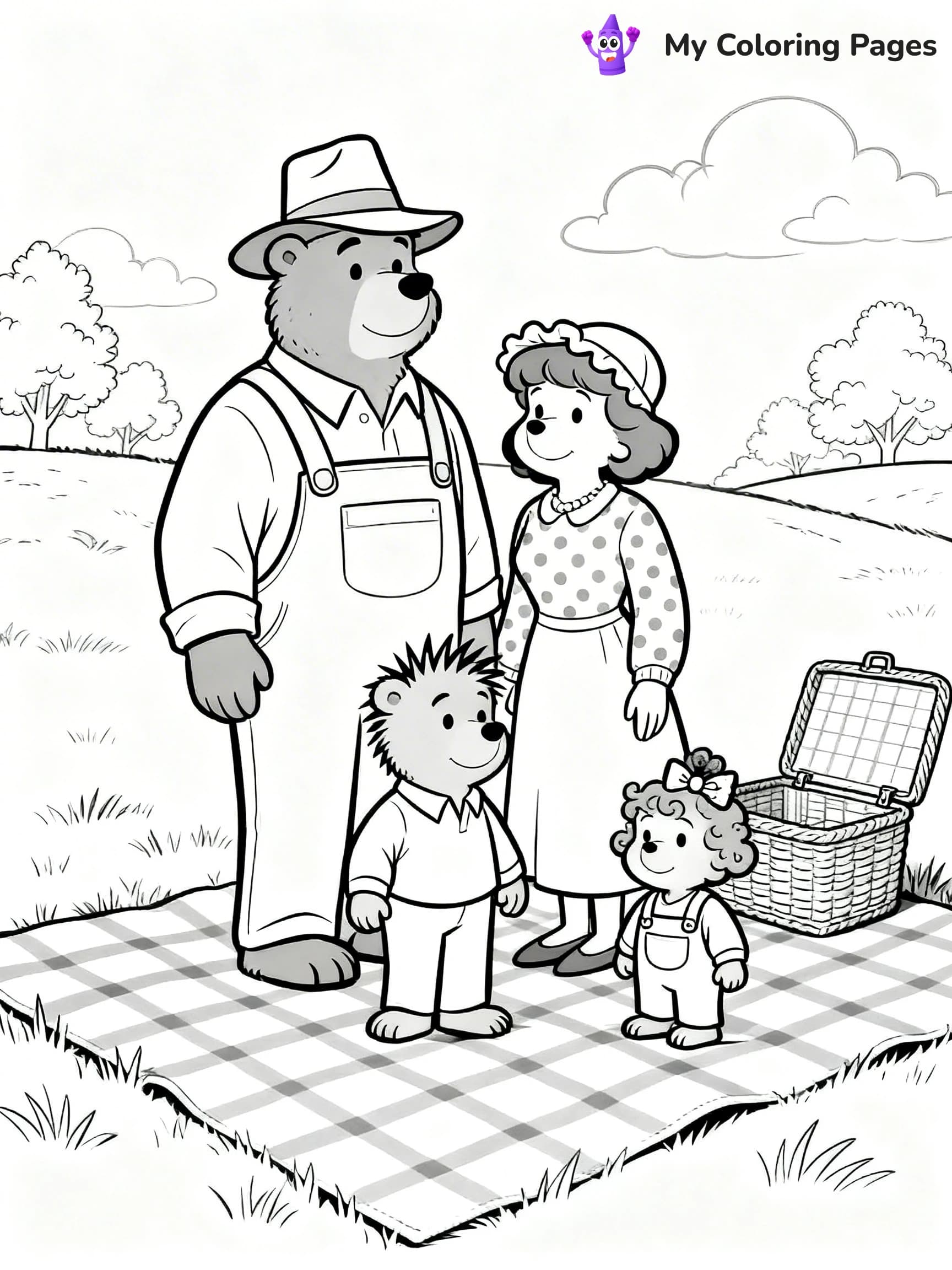 Berenstein Bears Coloring Pages - 2