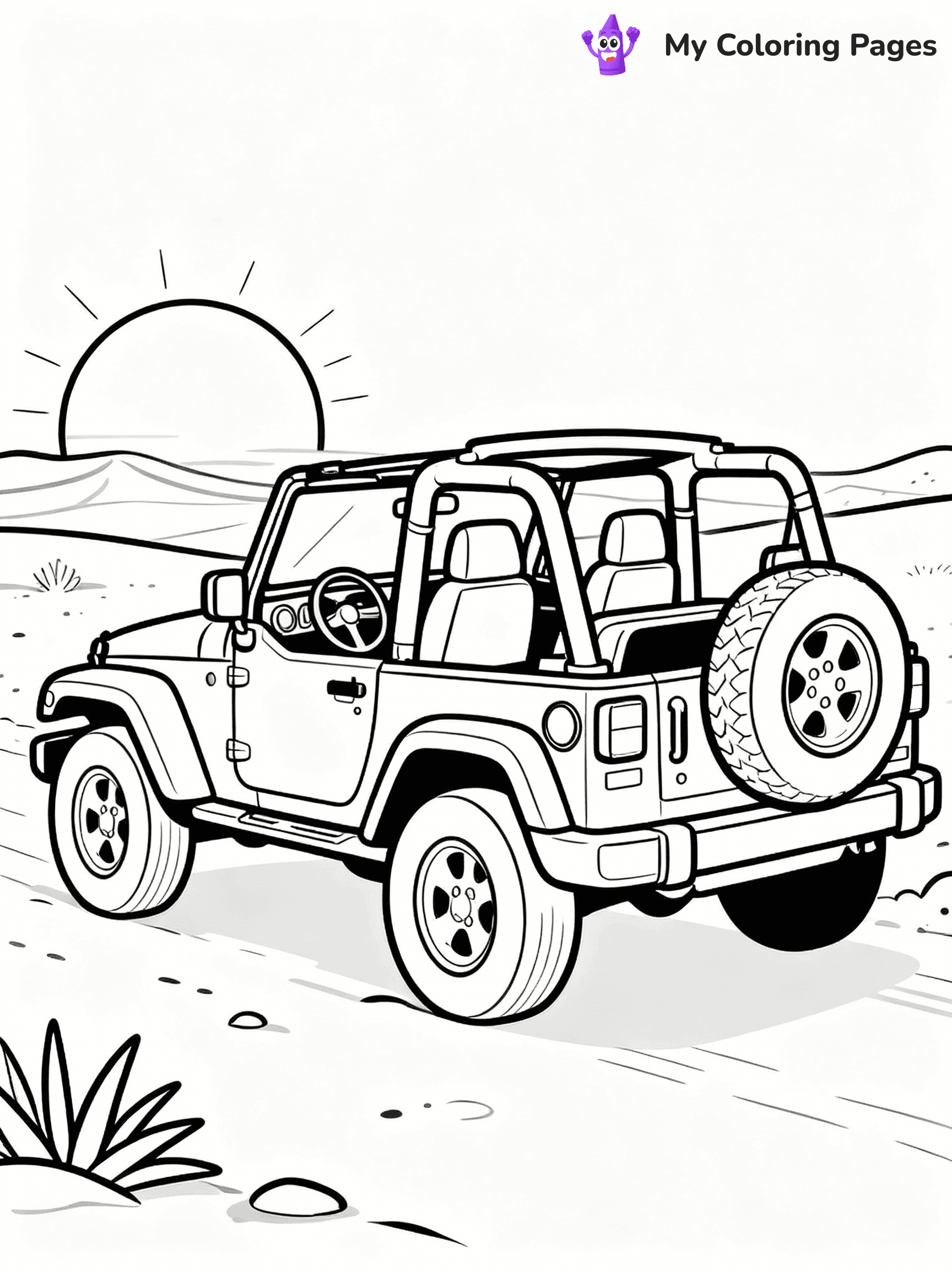 Jeep Coloring Pages - 24