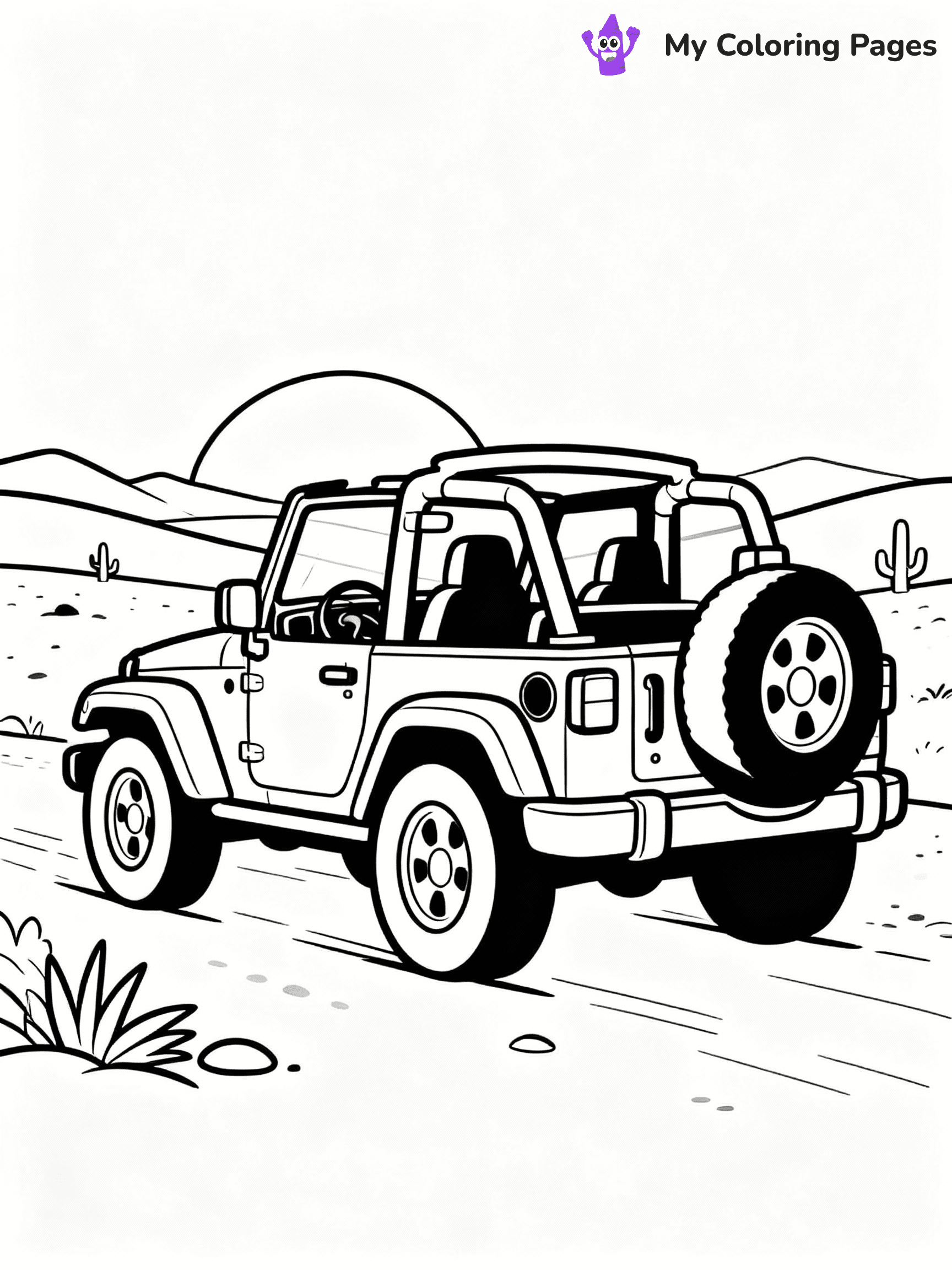 Jeep Coloring Pages - 20