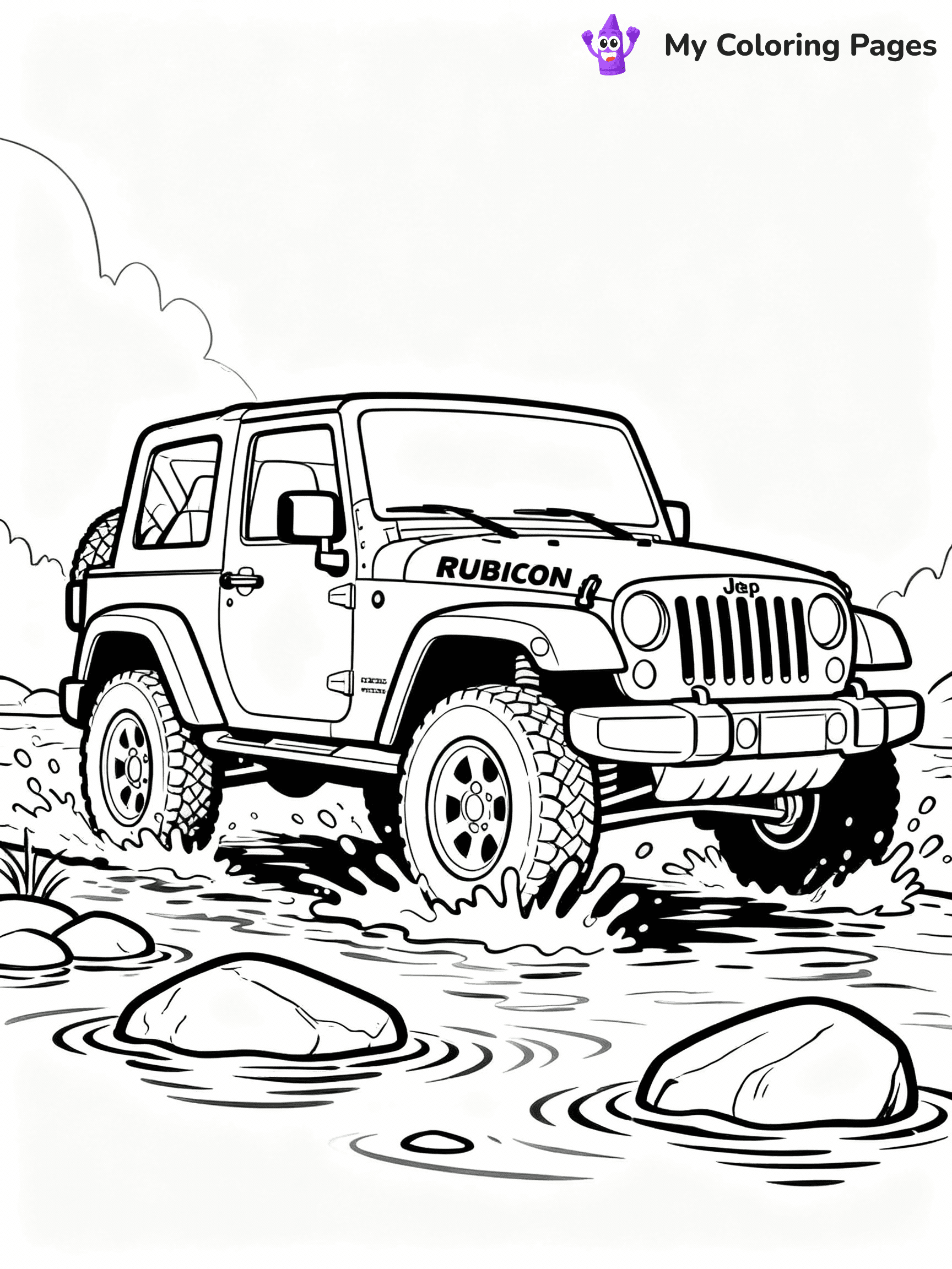 Jeep Coloring Pages - 12