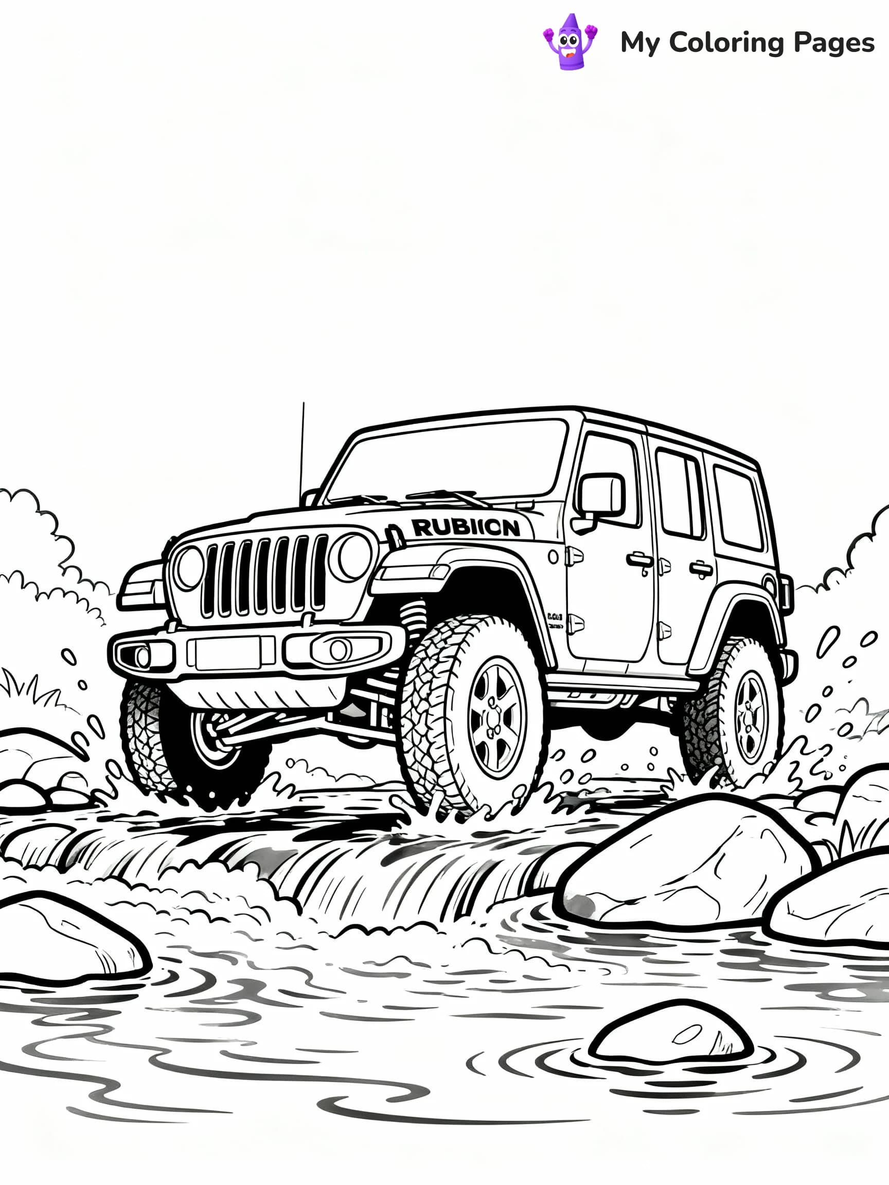 Jeep Coloring Pages - 9