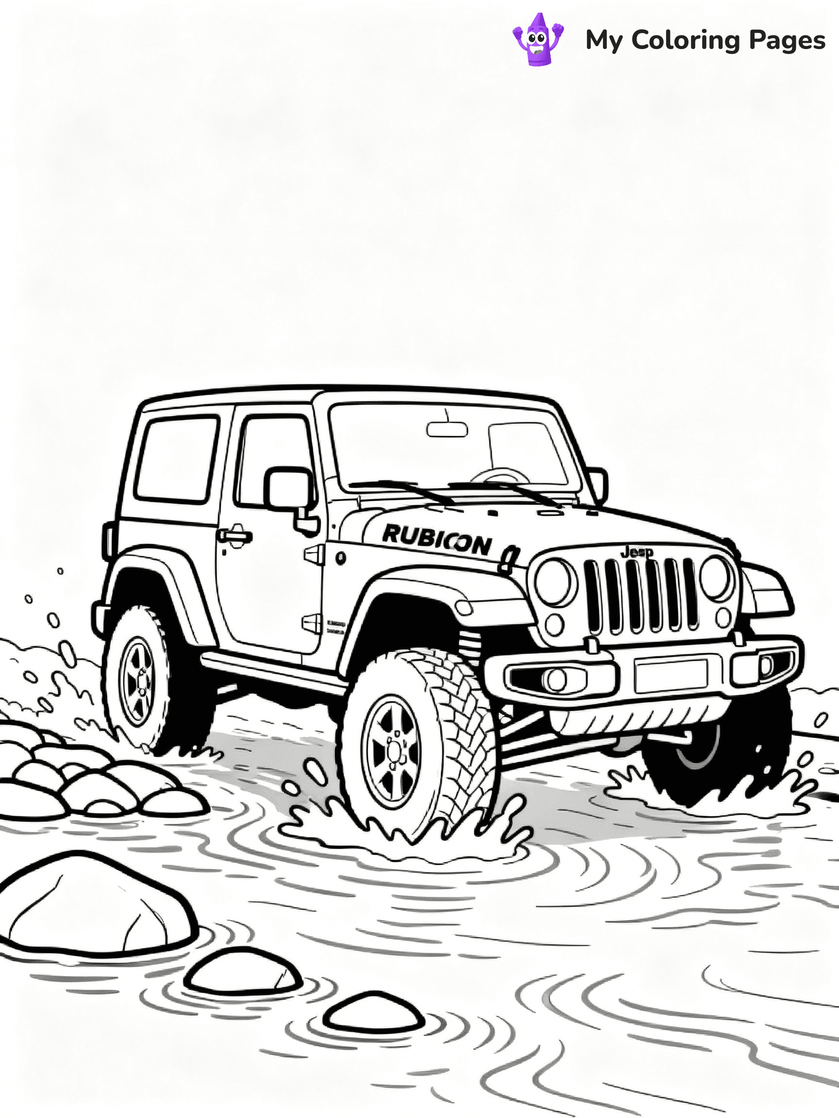 Jeep Coloring Pages - 8