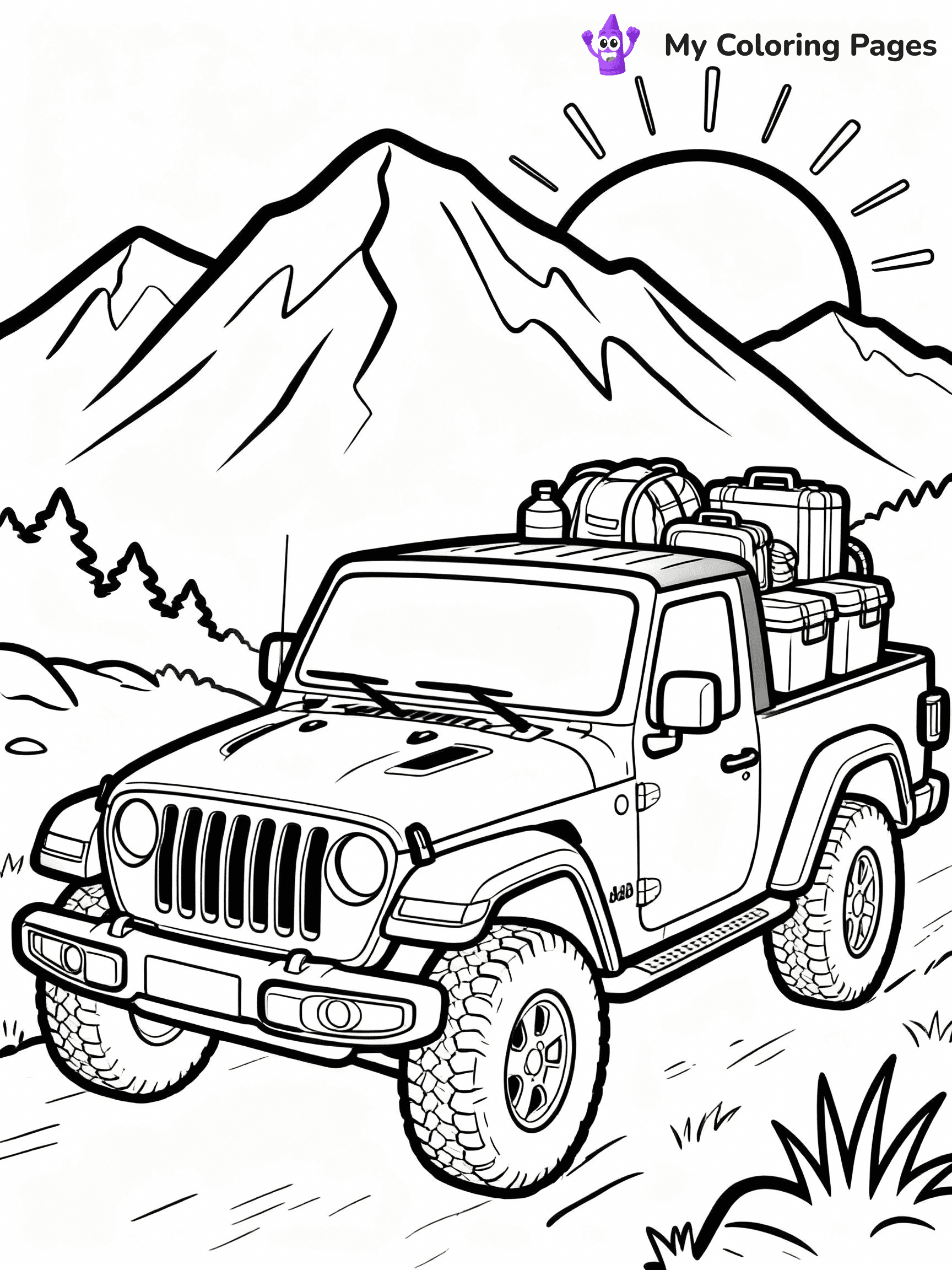 Jeep Coloring Pages - 7