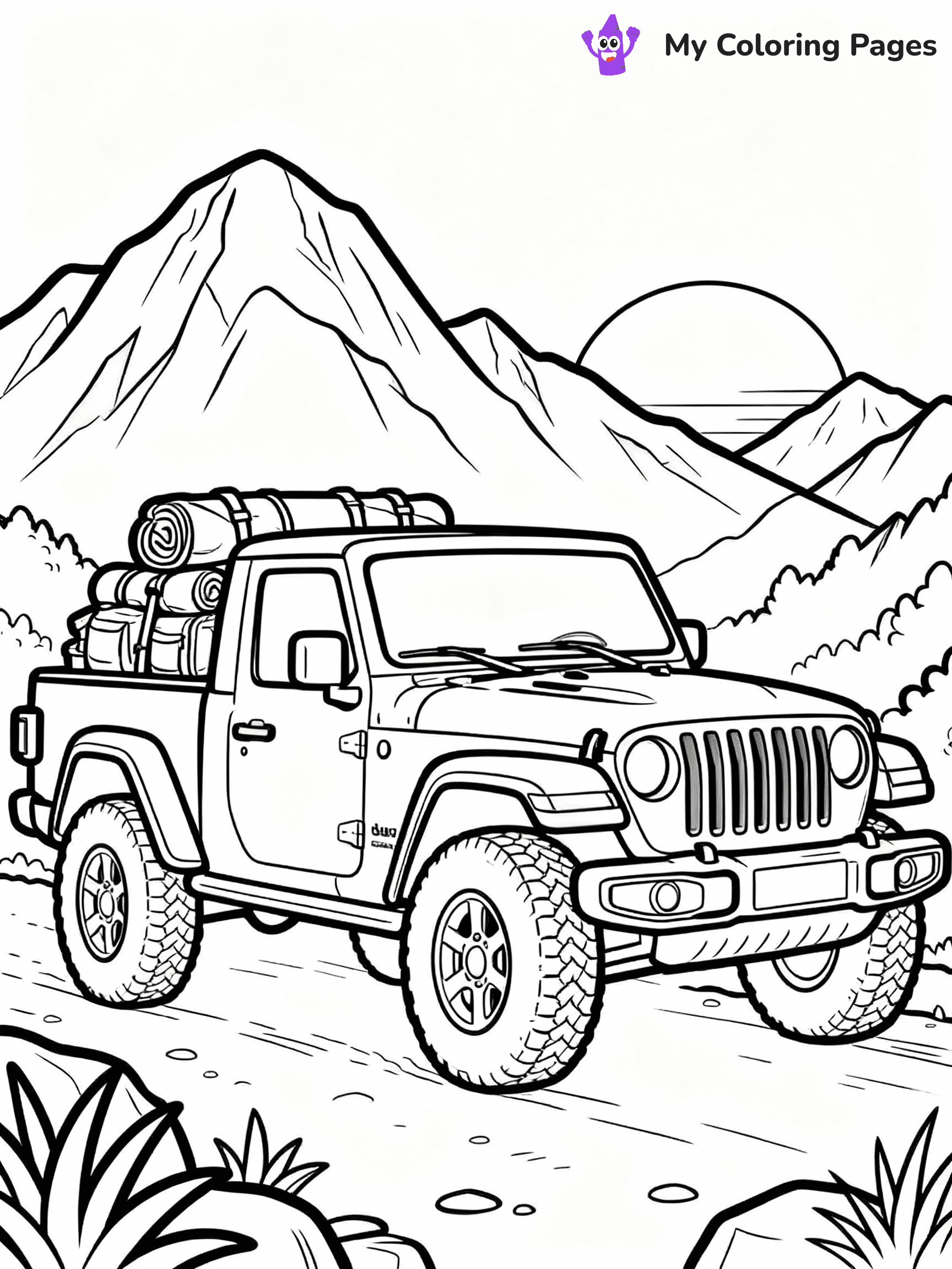 Jeep Coloring Pages - 6