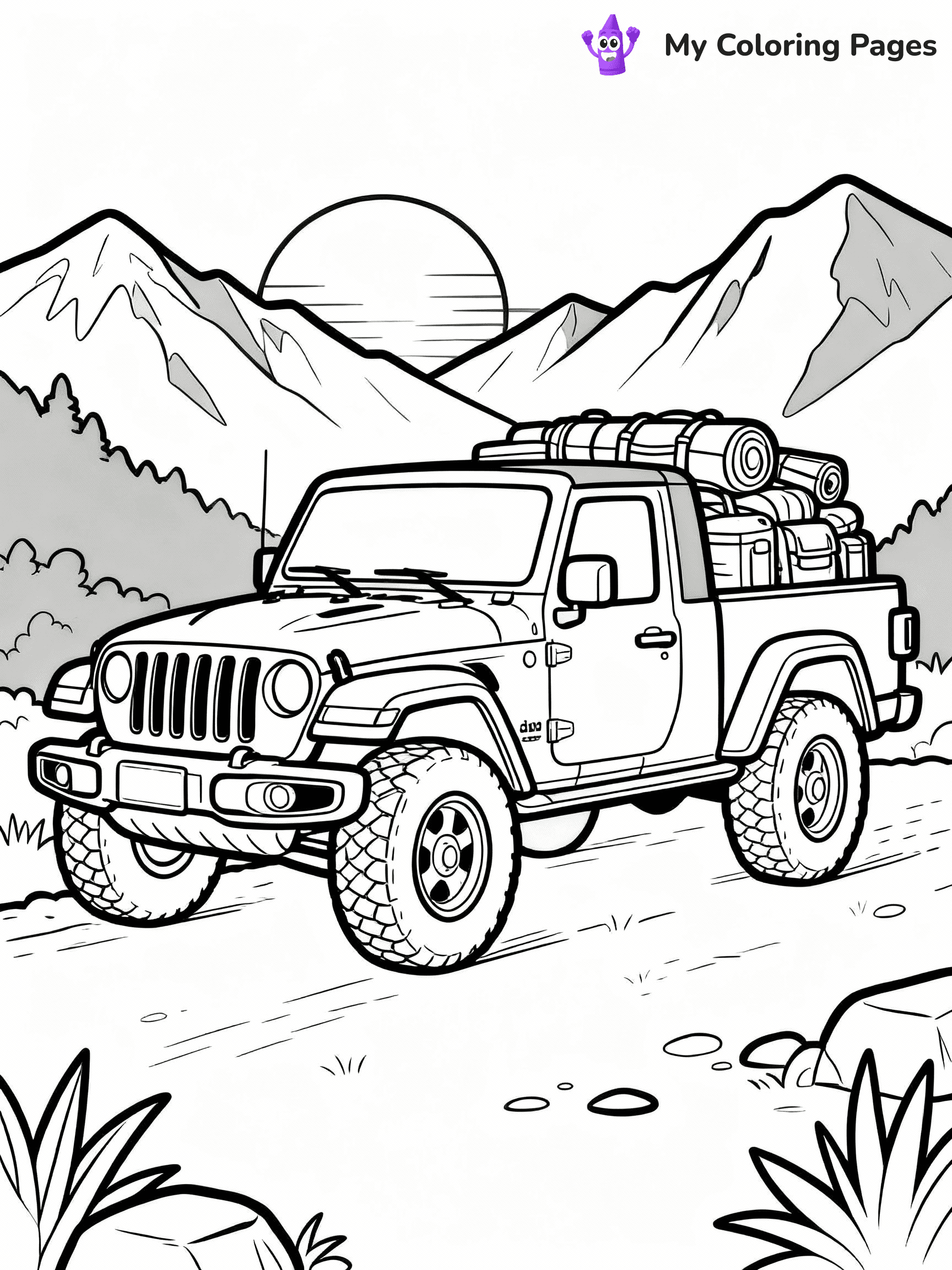 Jeep Coloring Pages - 5