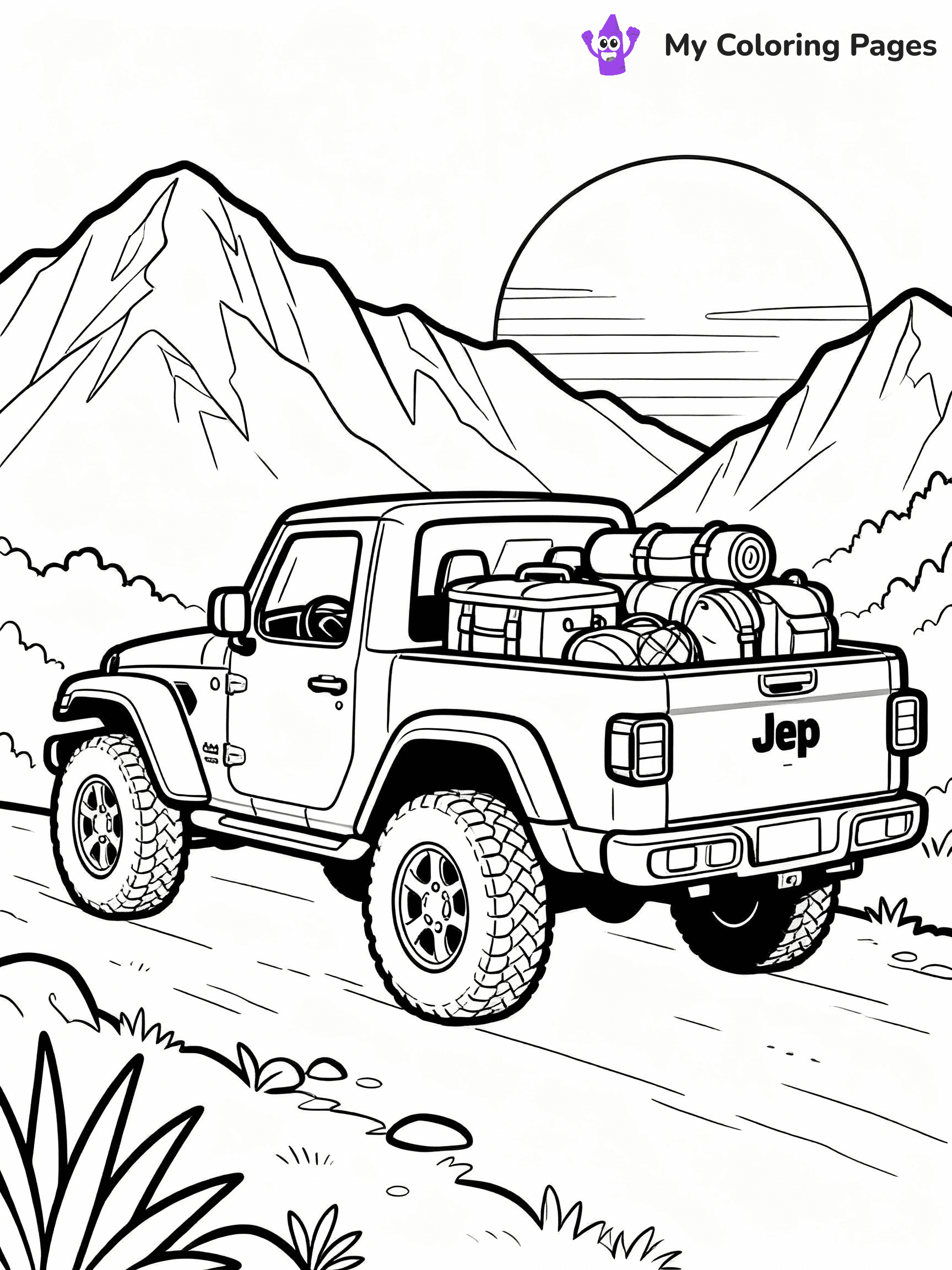 Jeep Coloring Pages - 4