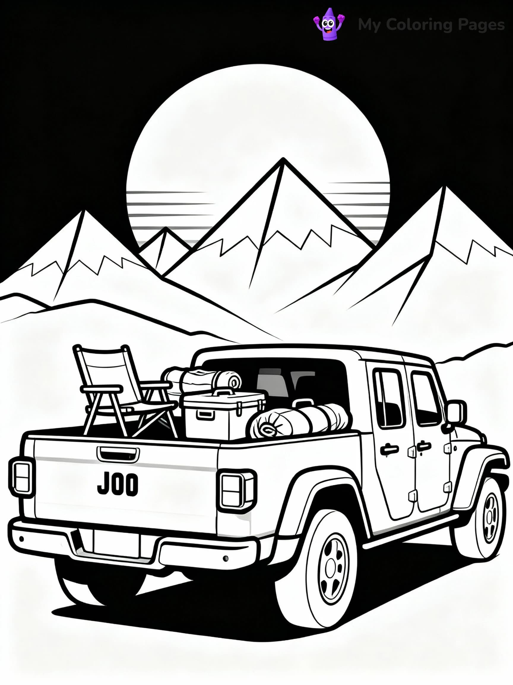 Jeep Coloring Pages - 3