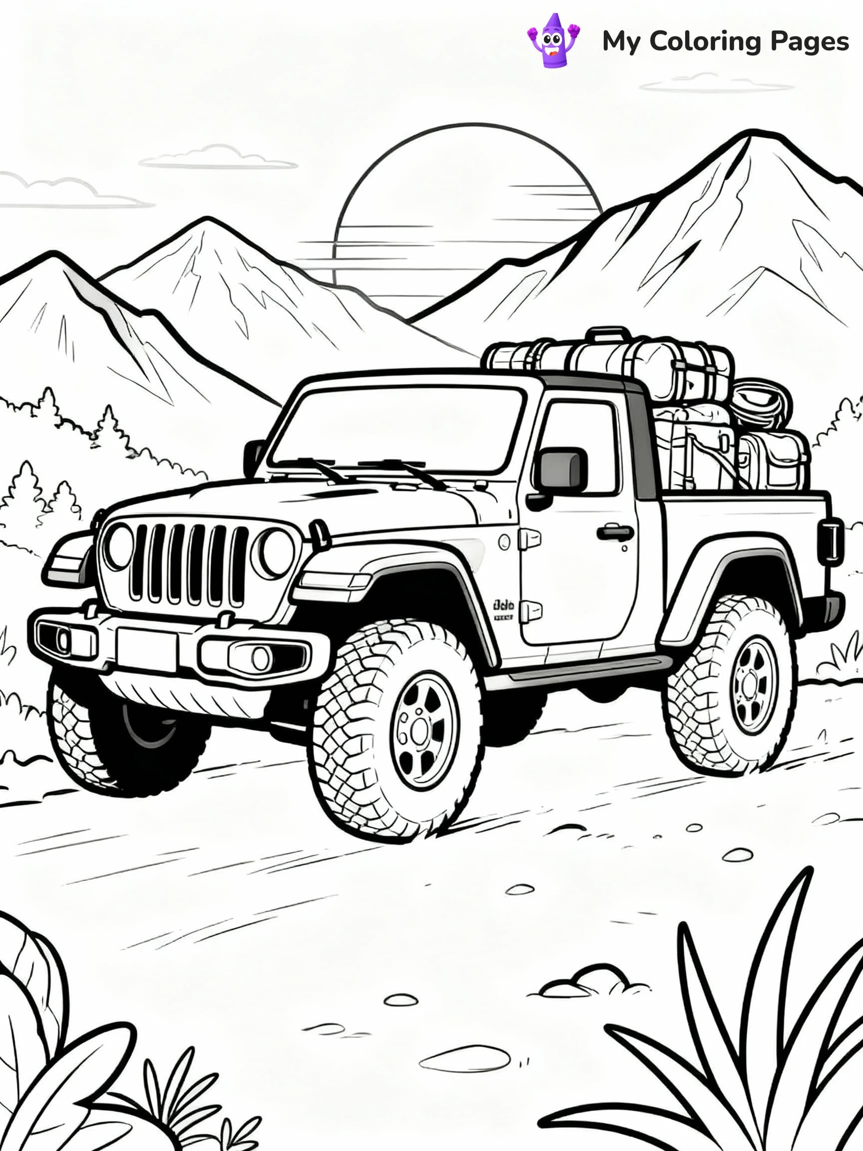 Jeep Coloring Pages - 2