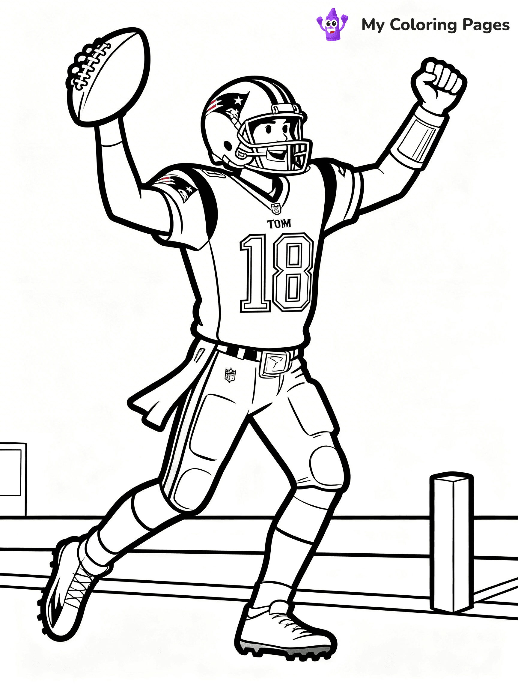 Tom Brady Coloring Pages - 22