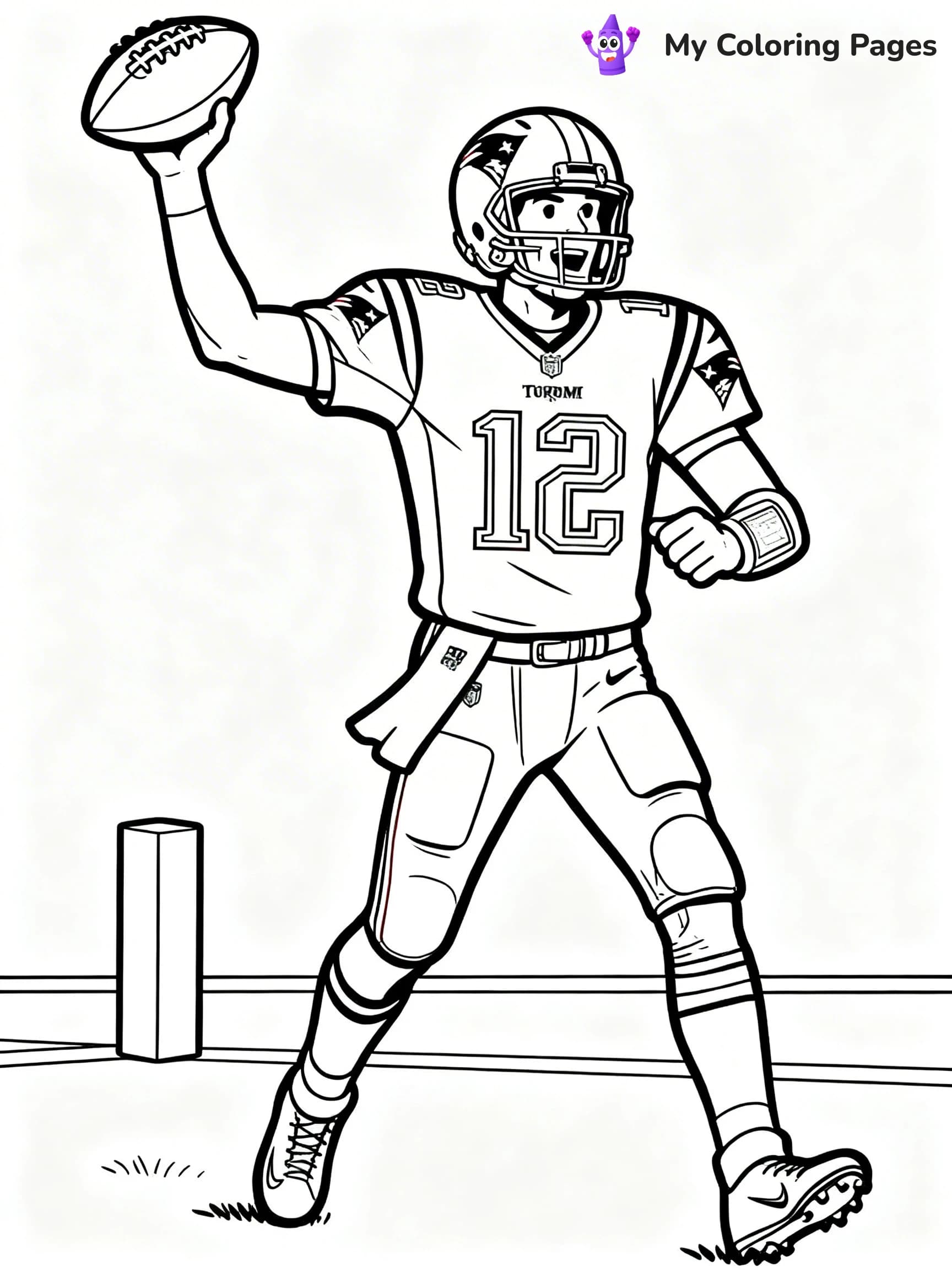 Tom Brady Coloring Pages - 21