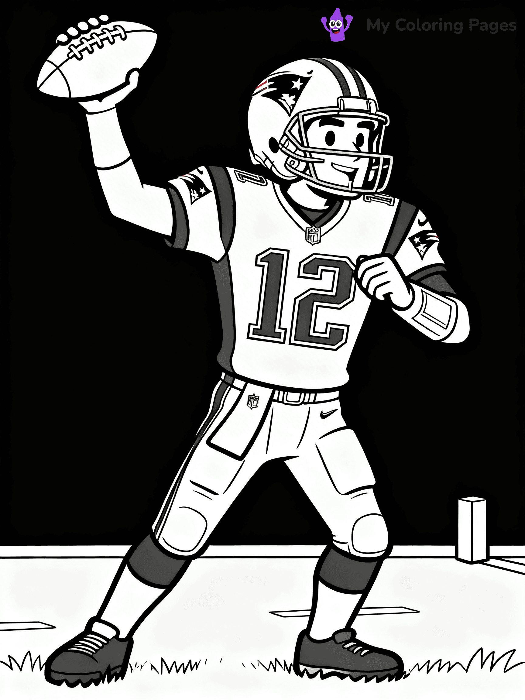 Tom Brady Coloring Pages - 20