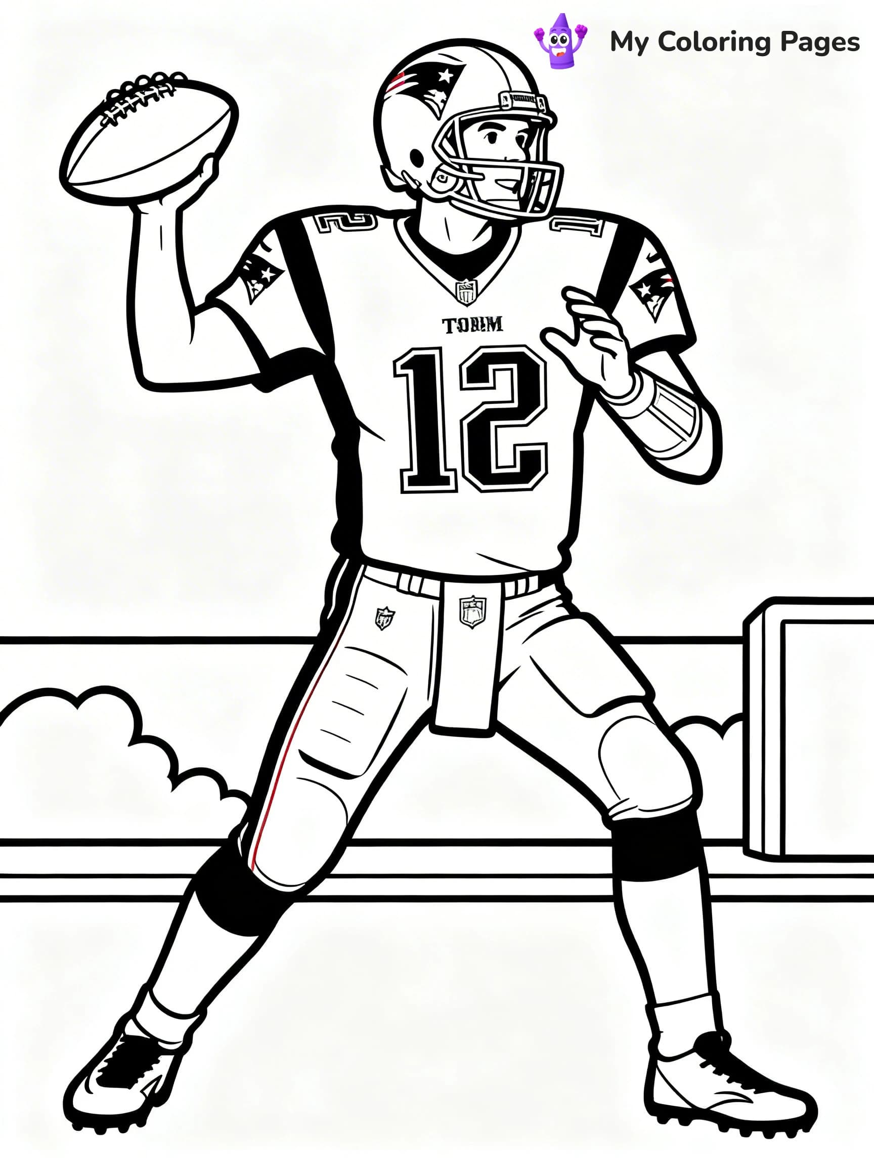 Tom Brady Coloring Pages - 17