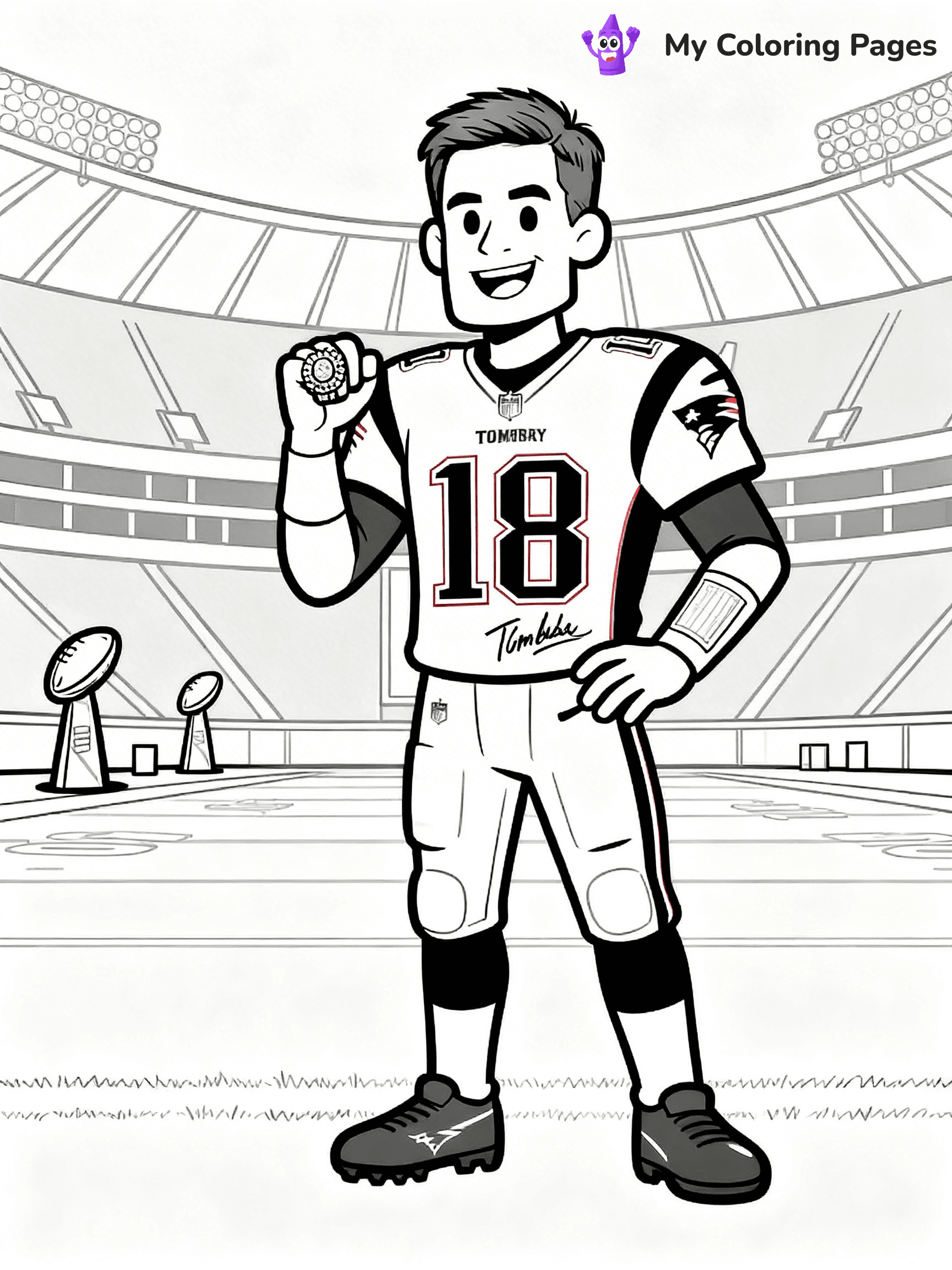 Tom Brady Coloring Pages - 16