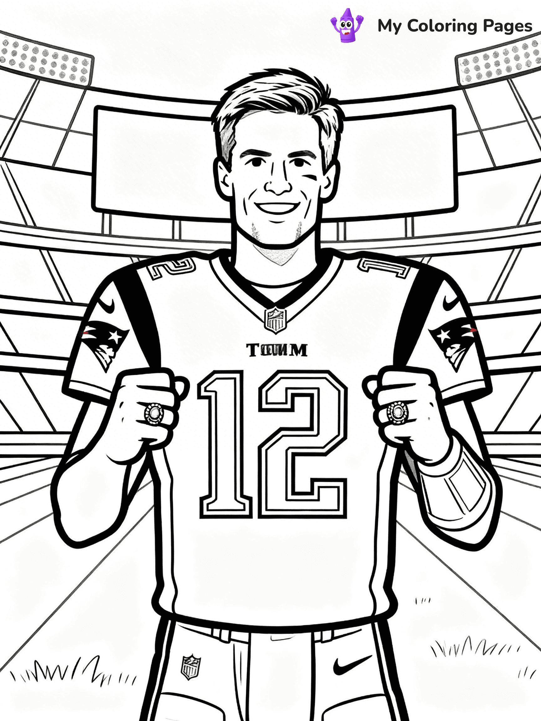 Tom Brady Coloring Pages - 15