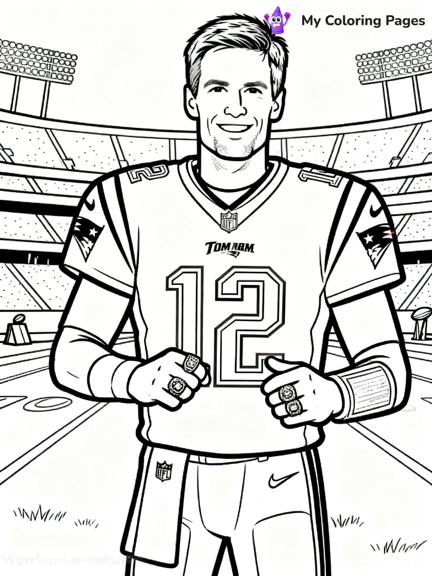 Tom Brady Coloring Pages - 13