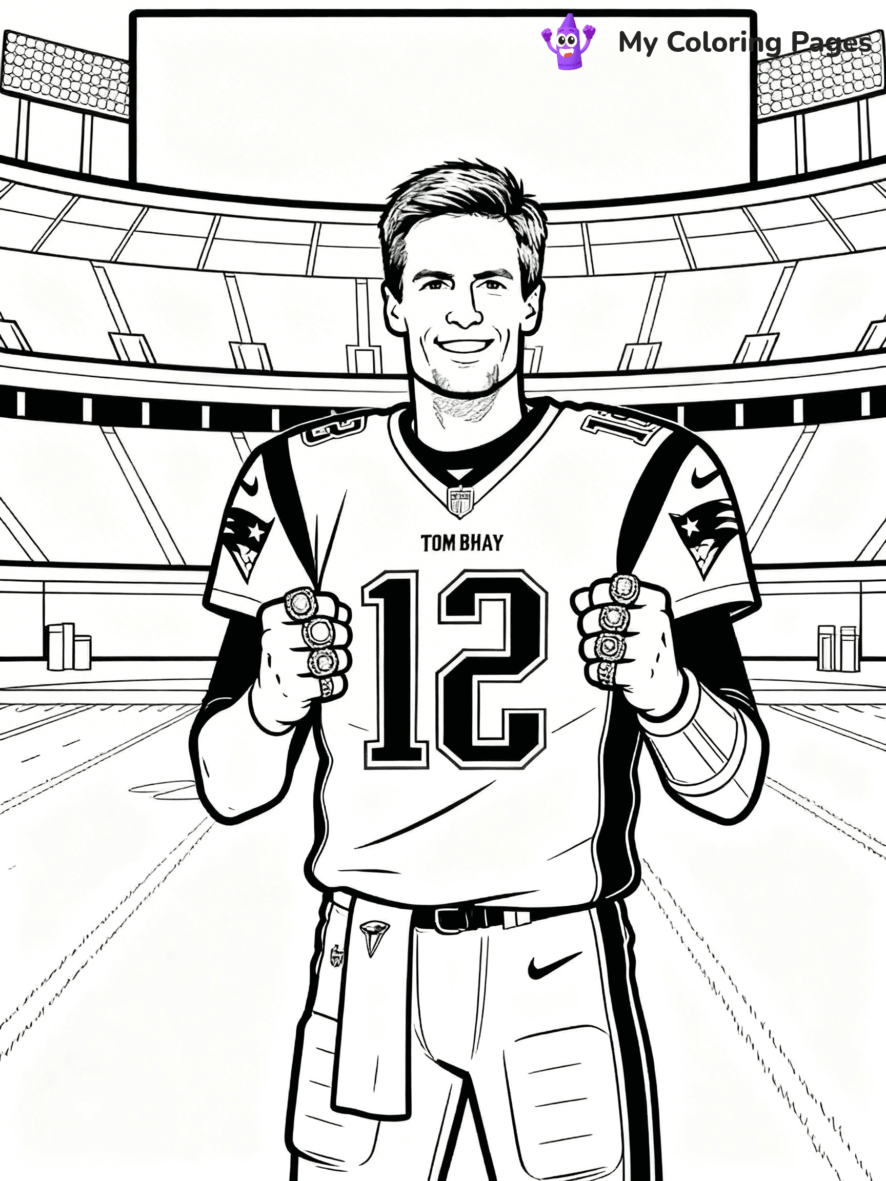 Tom Brady Coloring Pages - 12