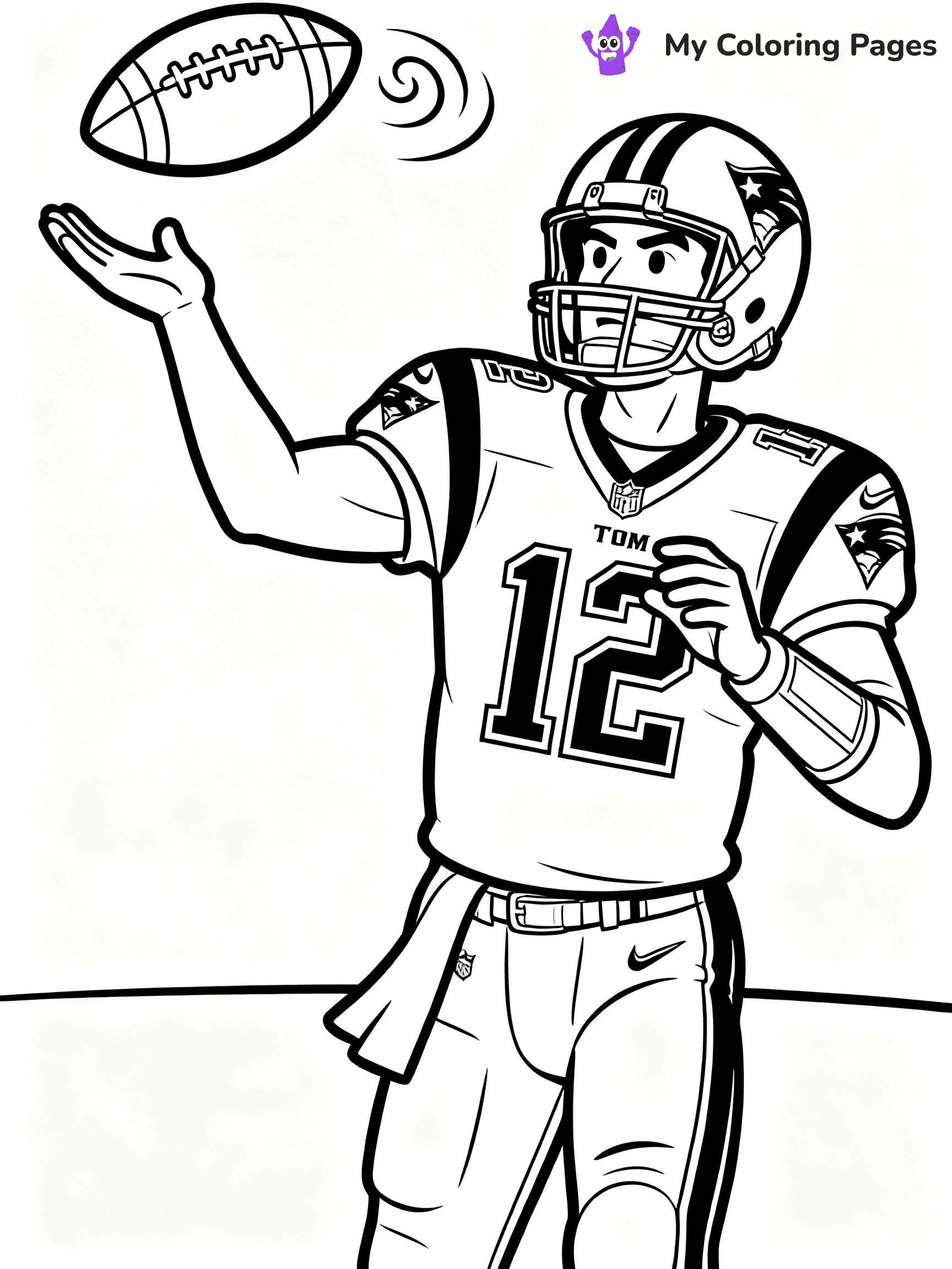 Tom Brady Coloring Pages - 9