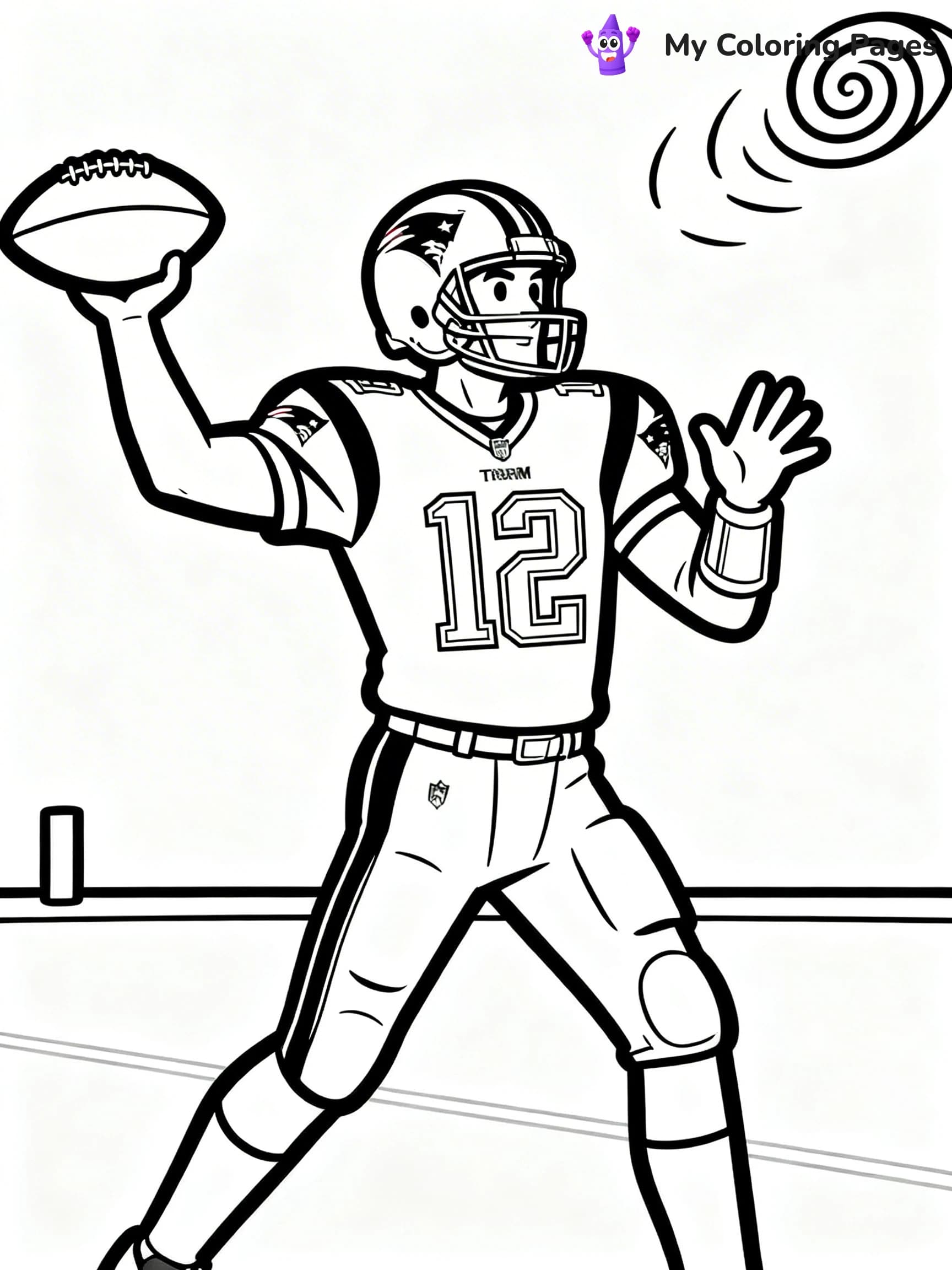 Tom Brady Coloring Pages - 7