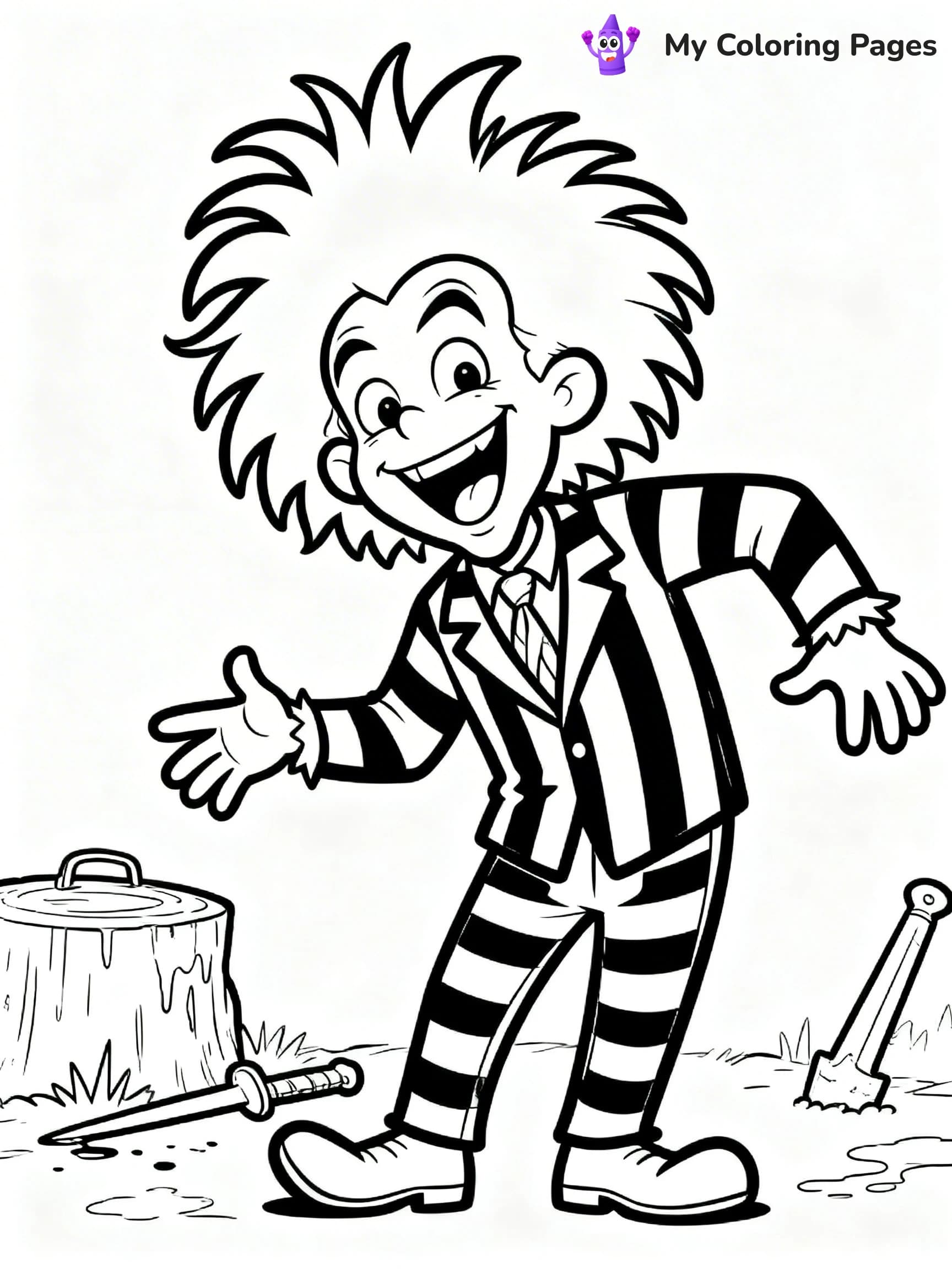 Beetlejuice Coloring Pages - 9