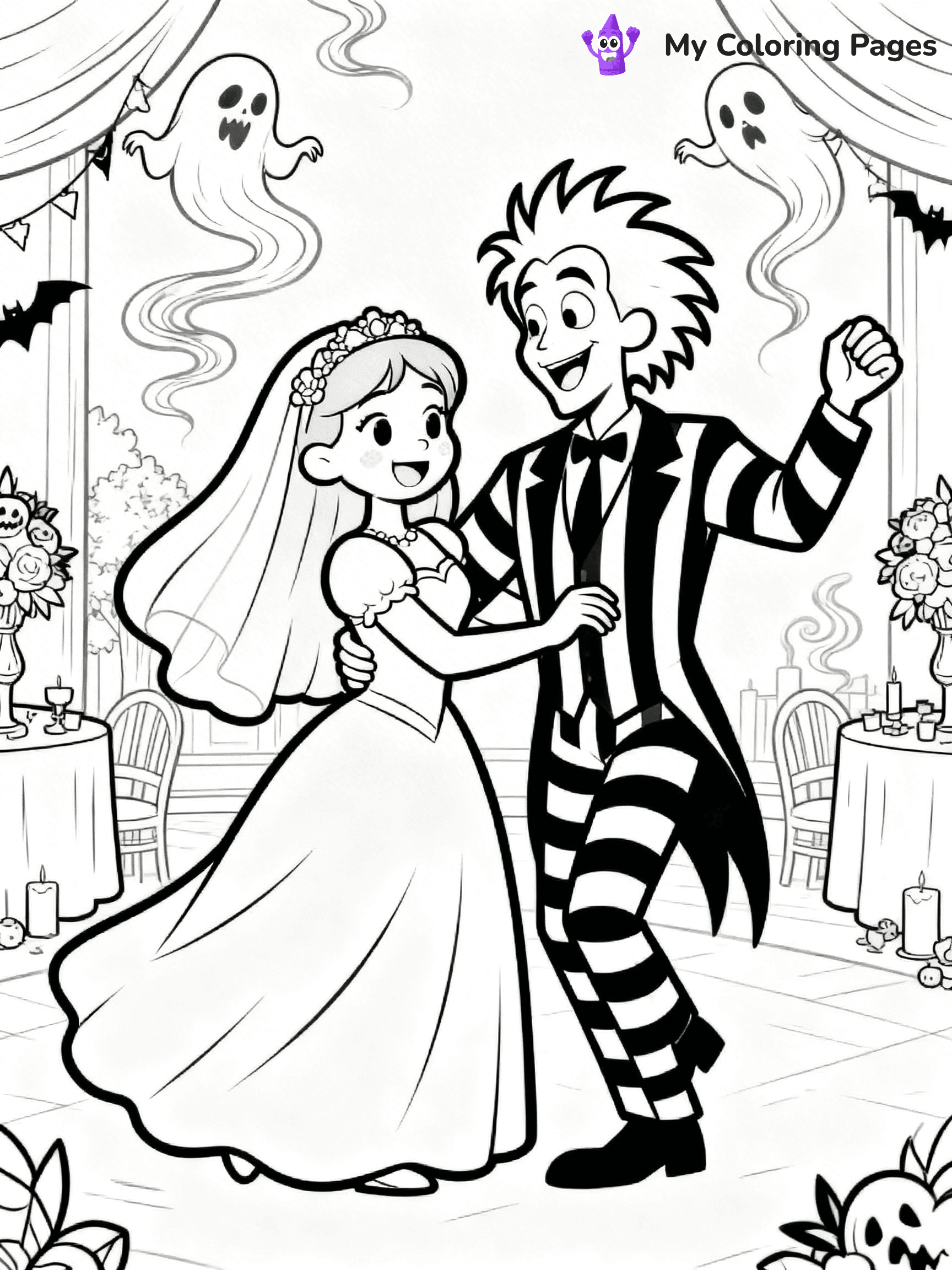 Beetlejuice Coloring Pages - 6