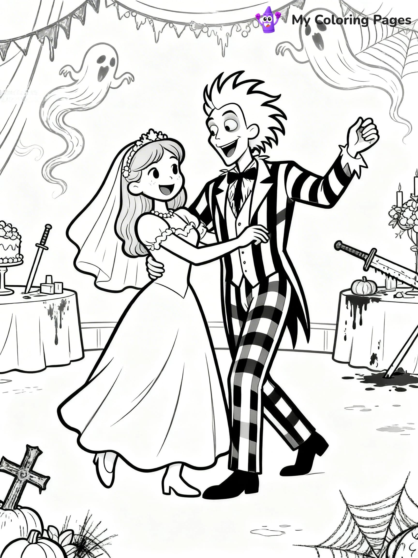 Beetlejuice Coloring Pages - 3