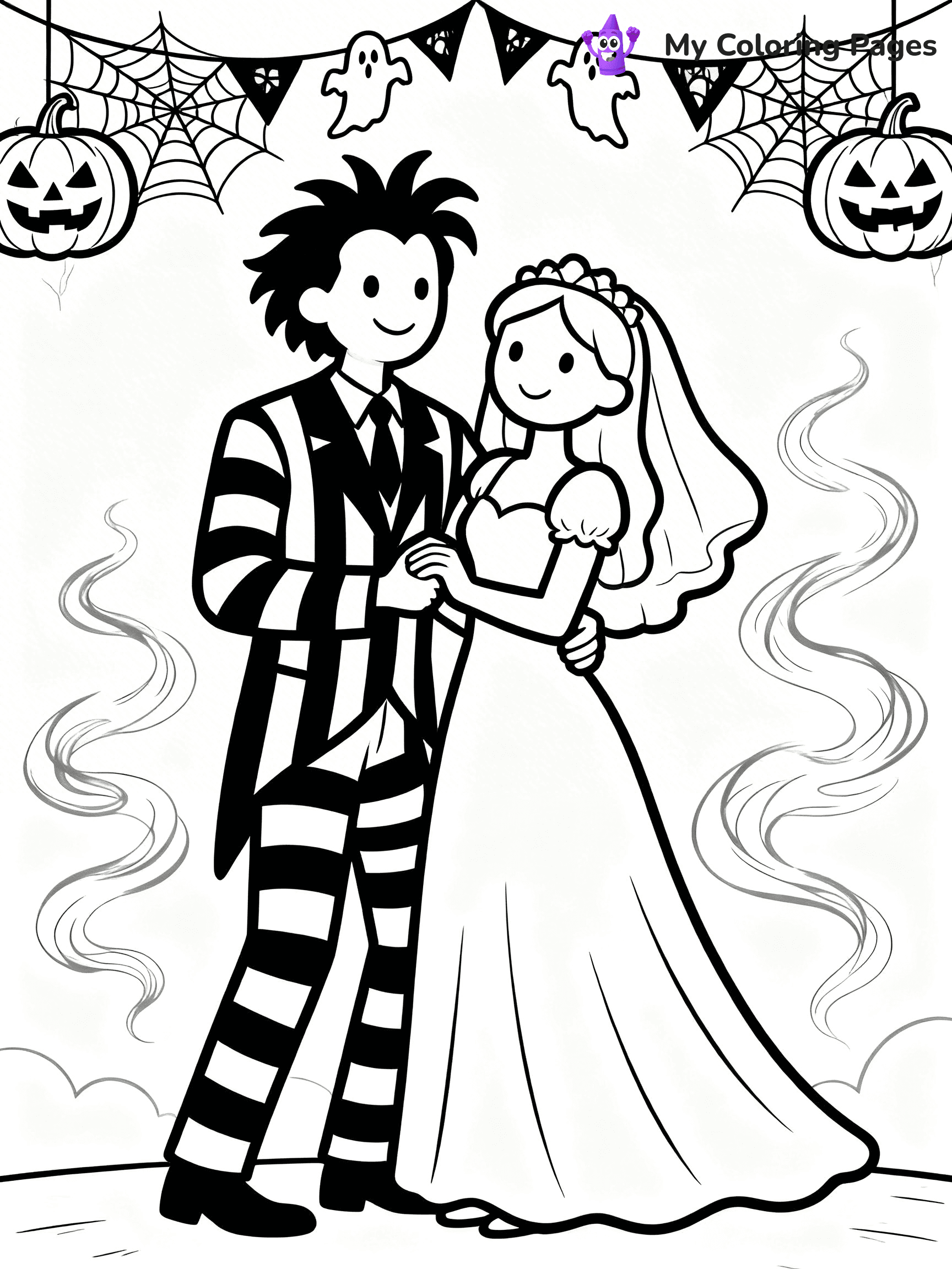 Beetlejuice Coloring Pages - 1
