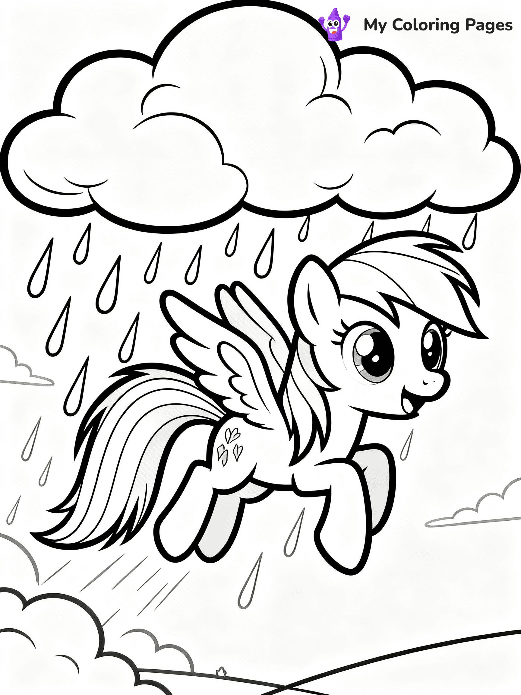 Rainbow Dash Coloring Pages - 24