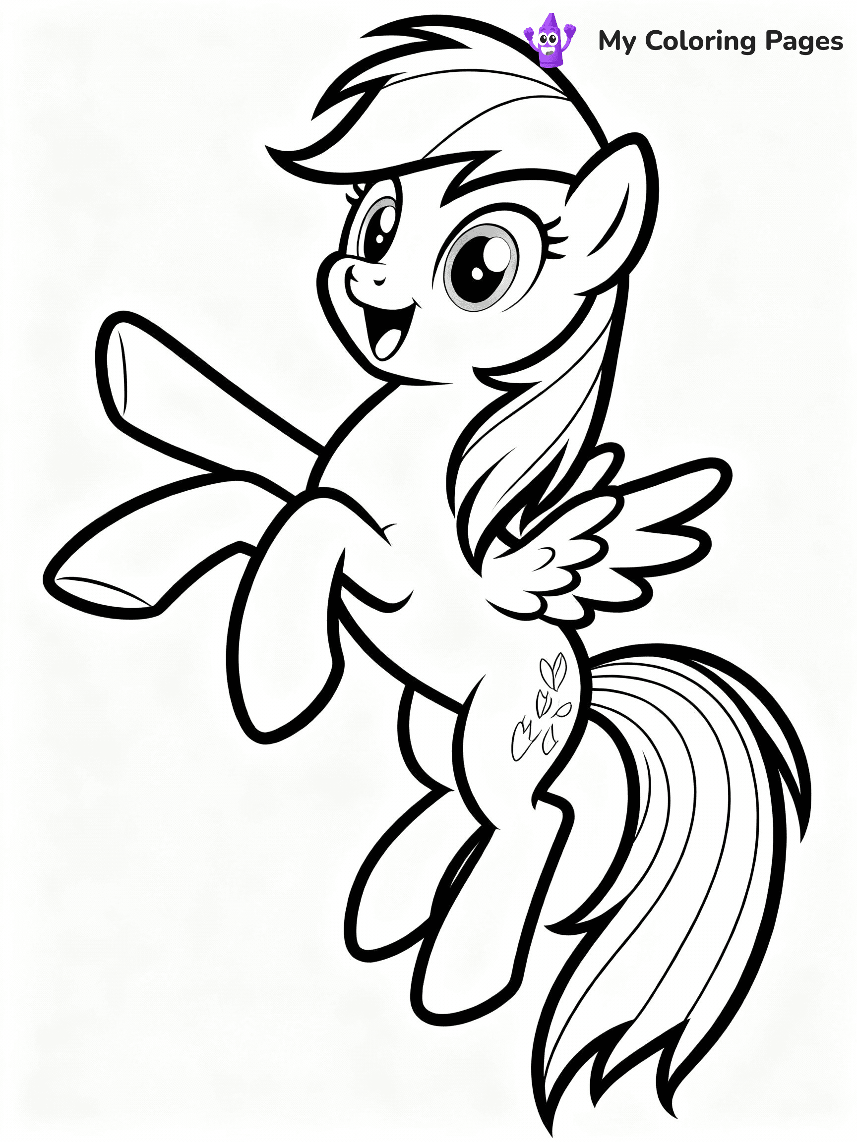 Rainbow Dash Coloring Pages - 17