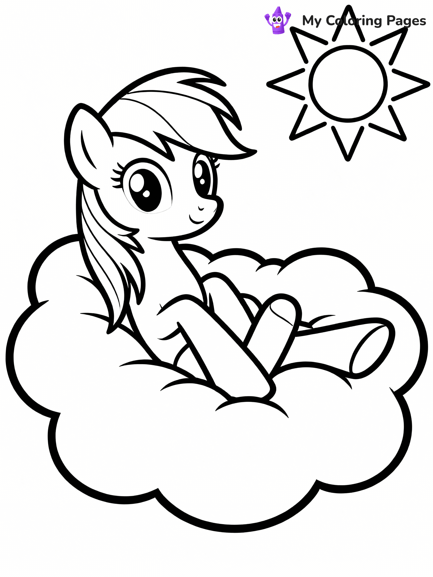 Rainbow Dash Coloring Pages - 16