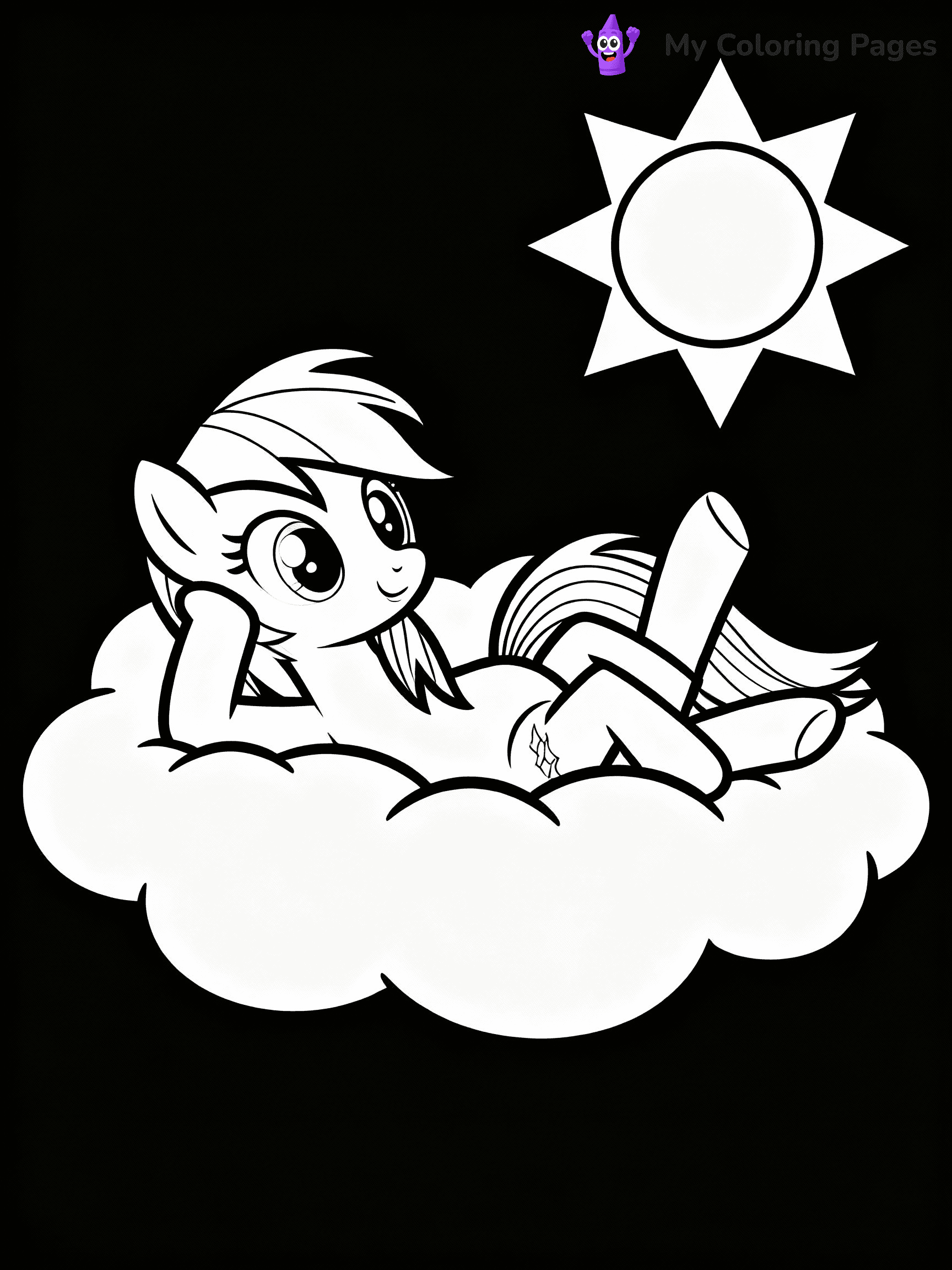 Rainbow Dash Coloring Pages - 14