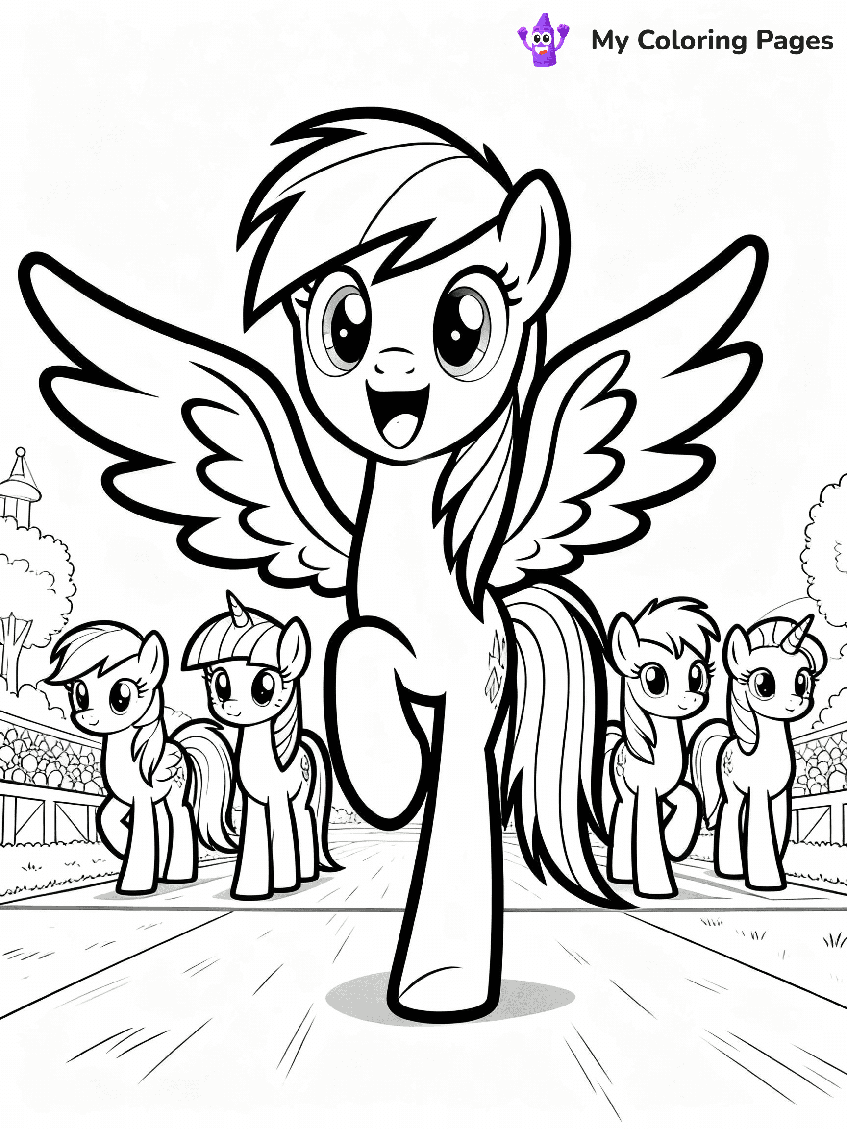 Rainbow Dash Coloring Pages - 10