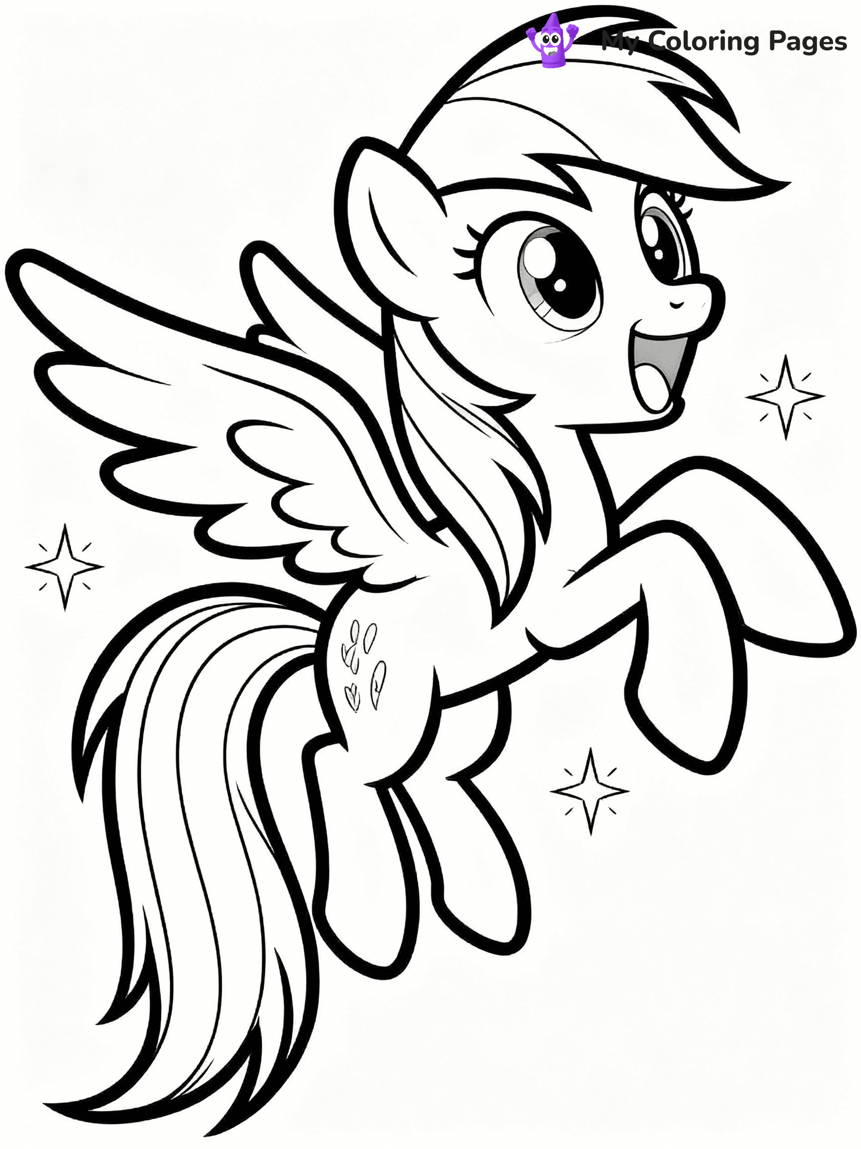 Rainbow Dash Coloring Pages - 6