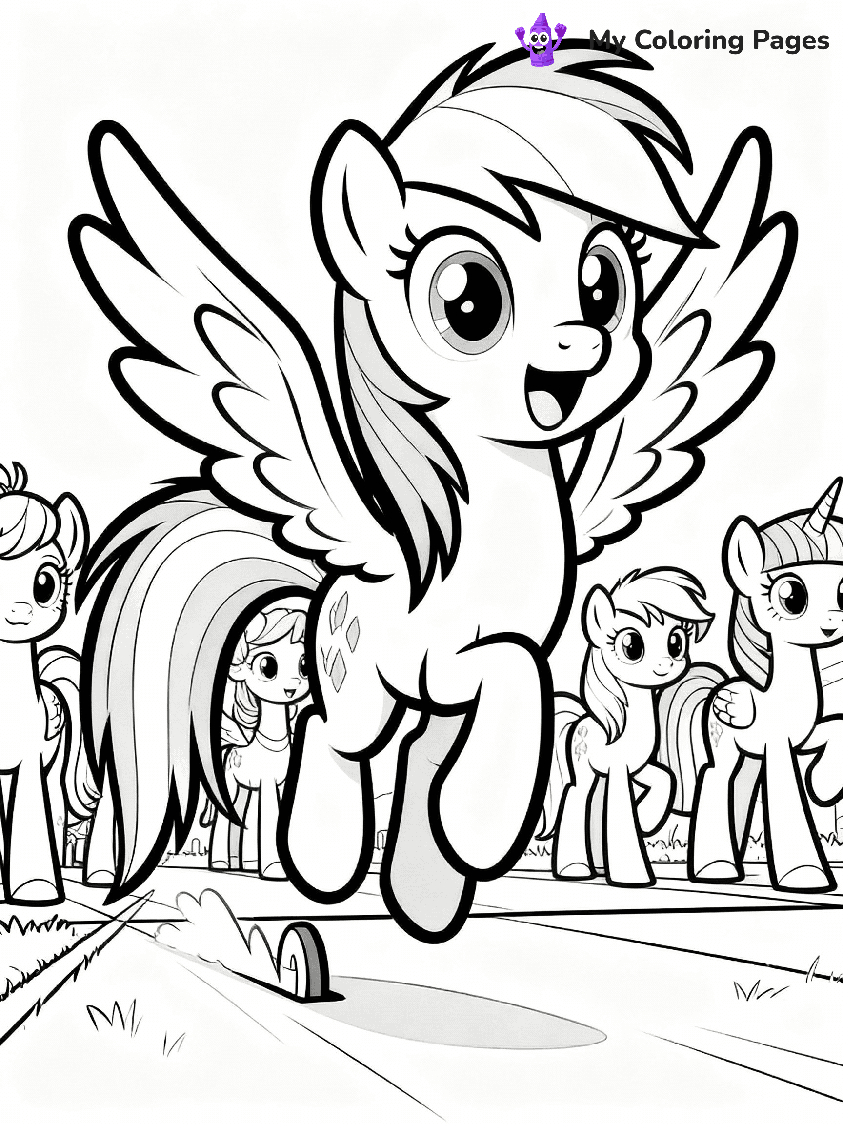 Rainbow Dash Coloring Pages - 4