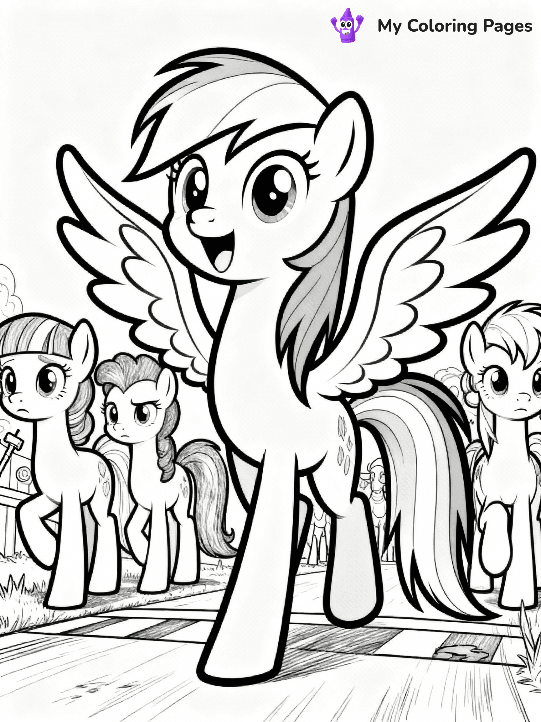 Rainbow Dash Coloring Pages - 3
