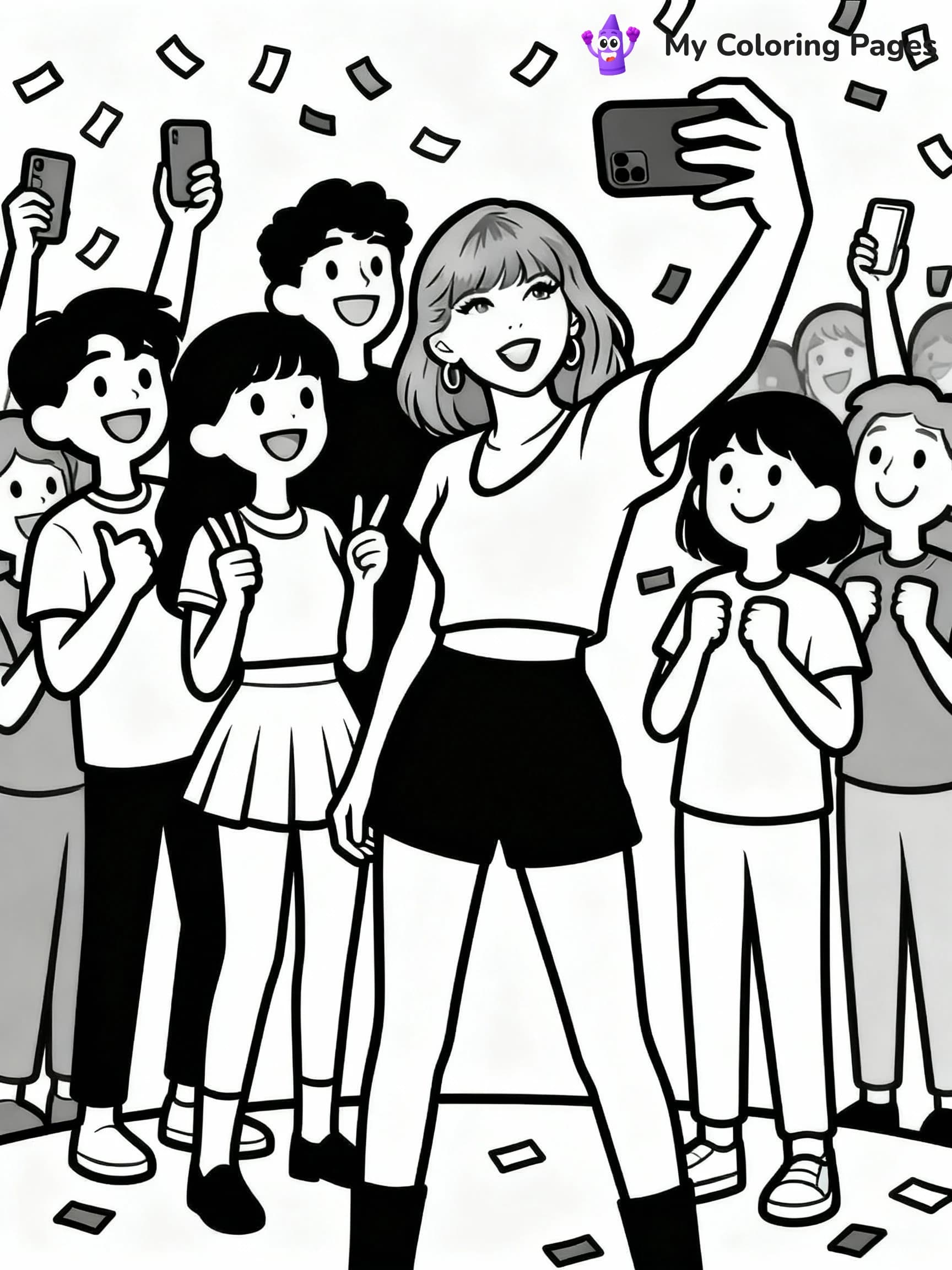 Taylor Swift Coloring Pages - 24