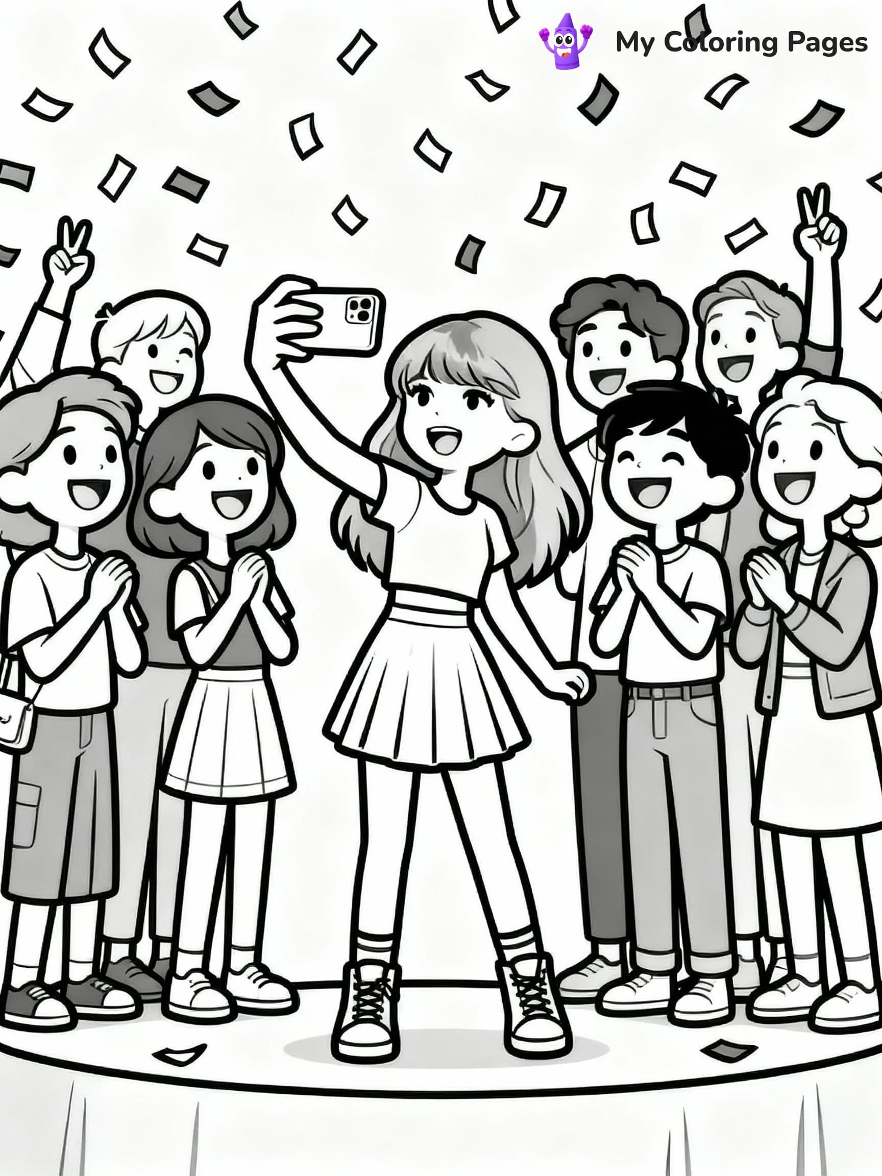 Taylor Swift Coloring Pages - 23