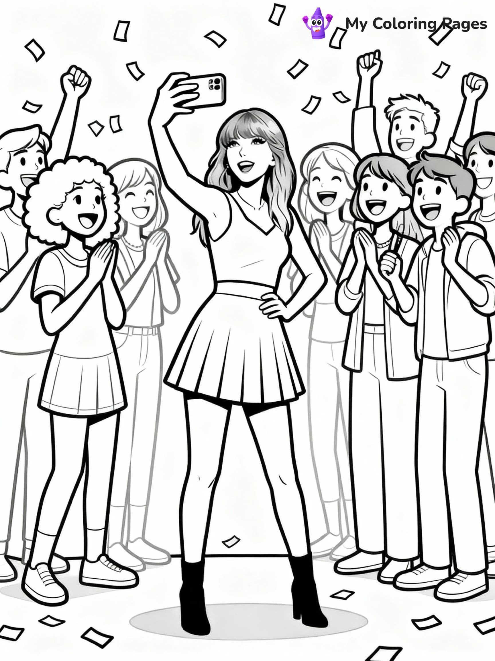 Taylor Swift Coloring Pages - 21
