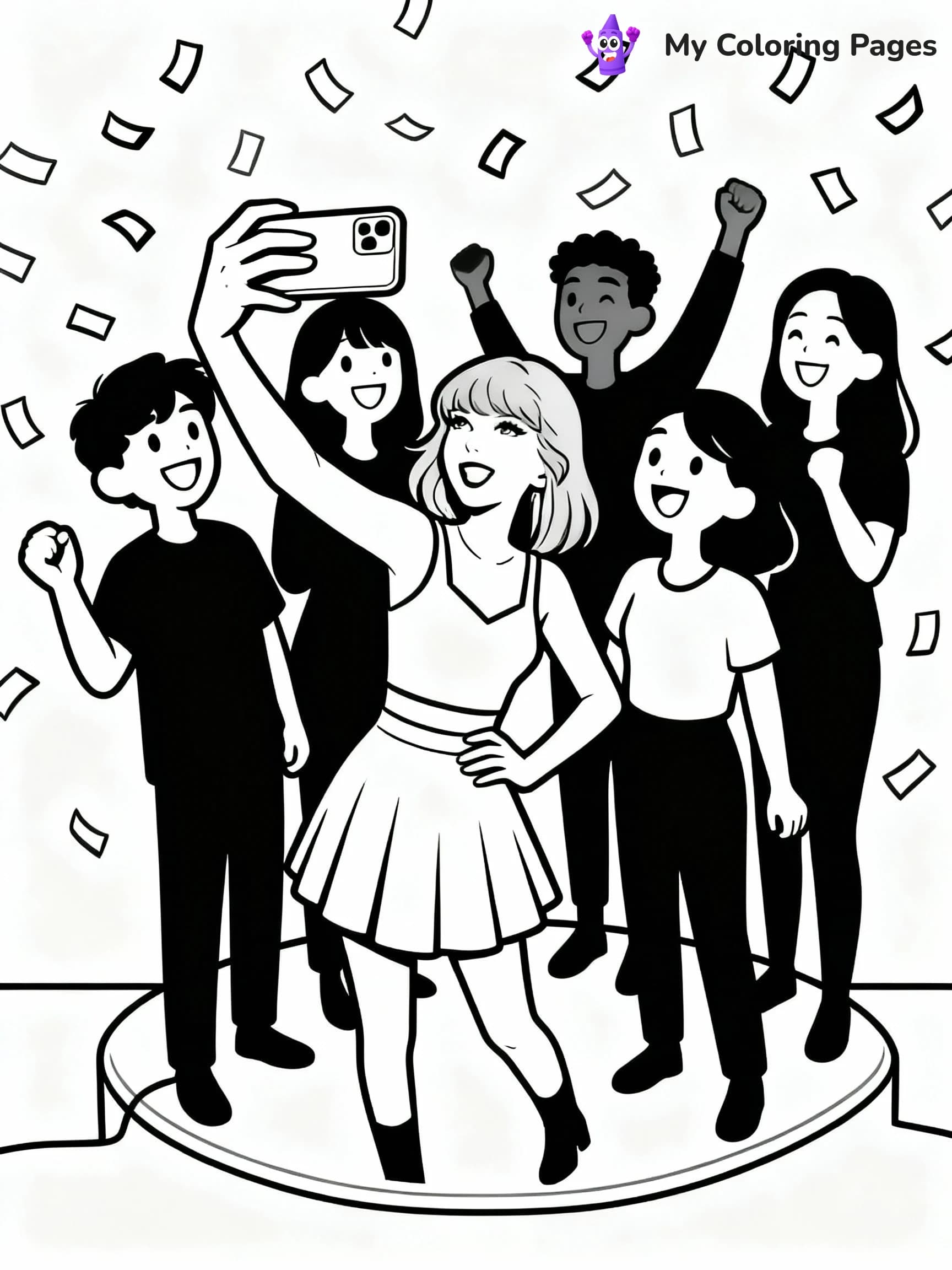 Taylor Swift Coloring Pages - 20