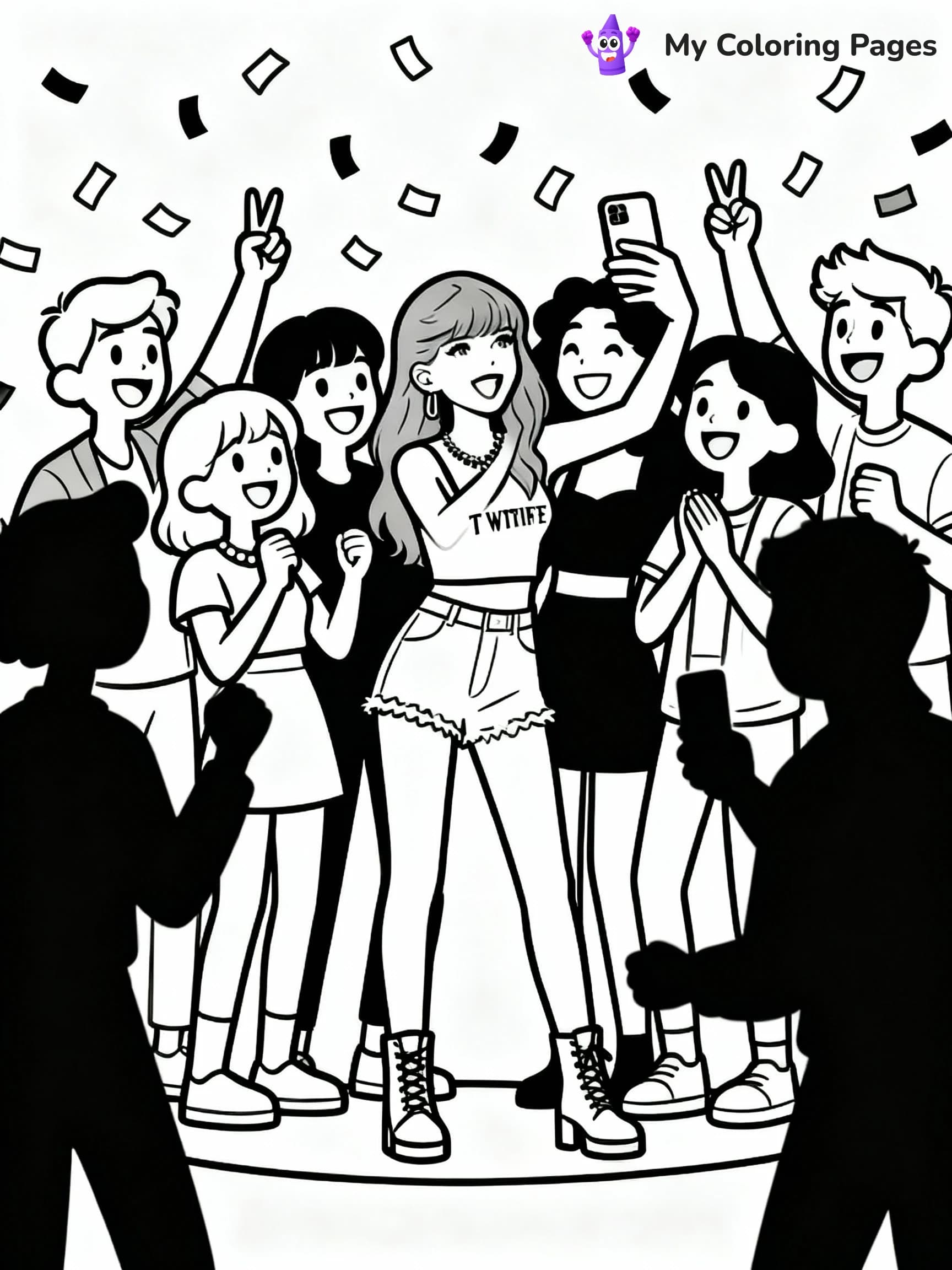 Taylor Swift Coloring Pages - 19