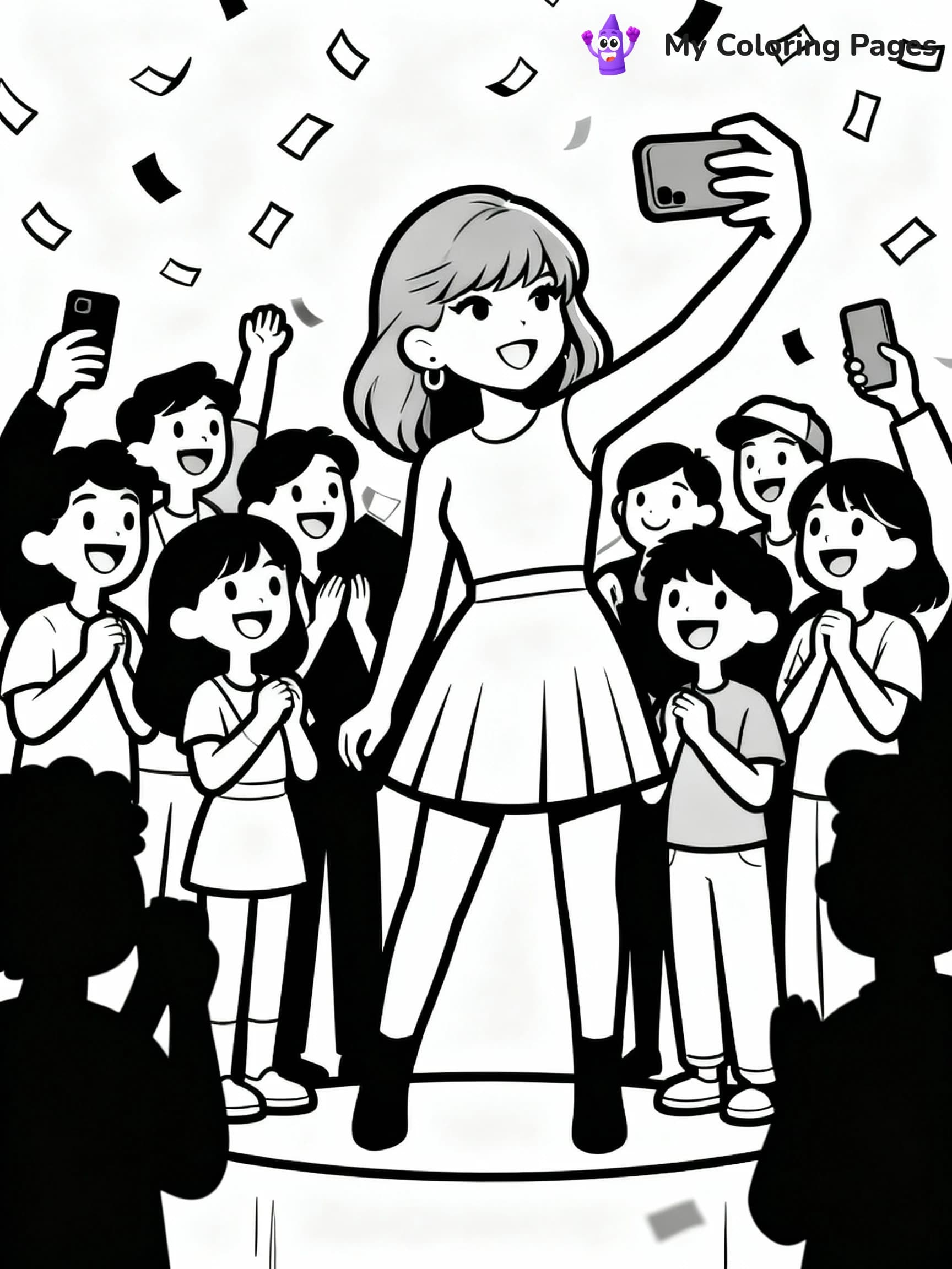 Taylor Swift Coloring Pages - 18