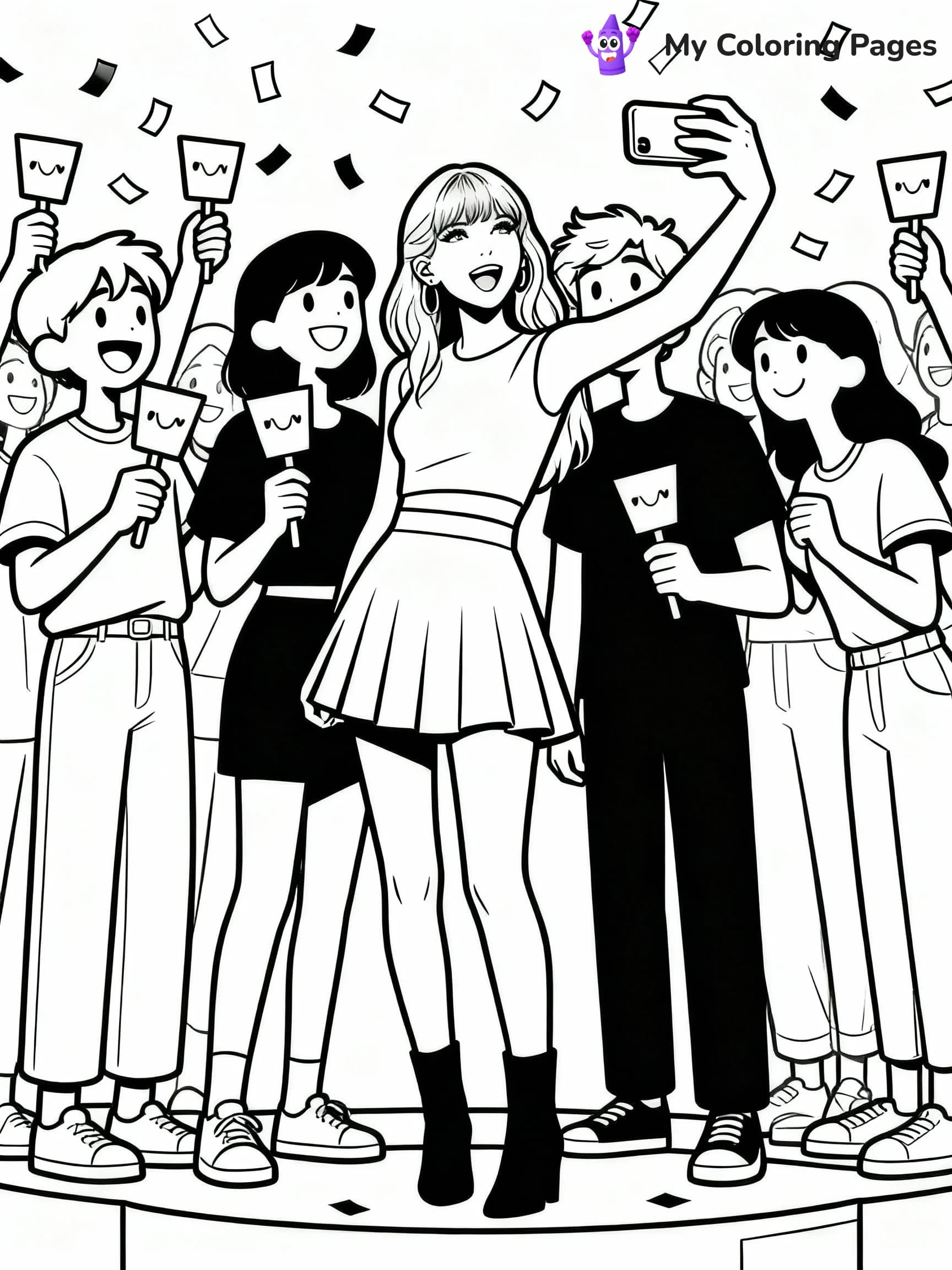 Taylor Swift Coloring Pages - 16