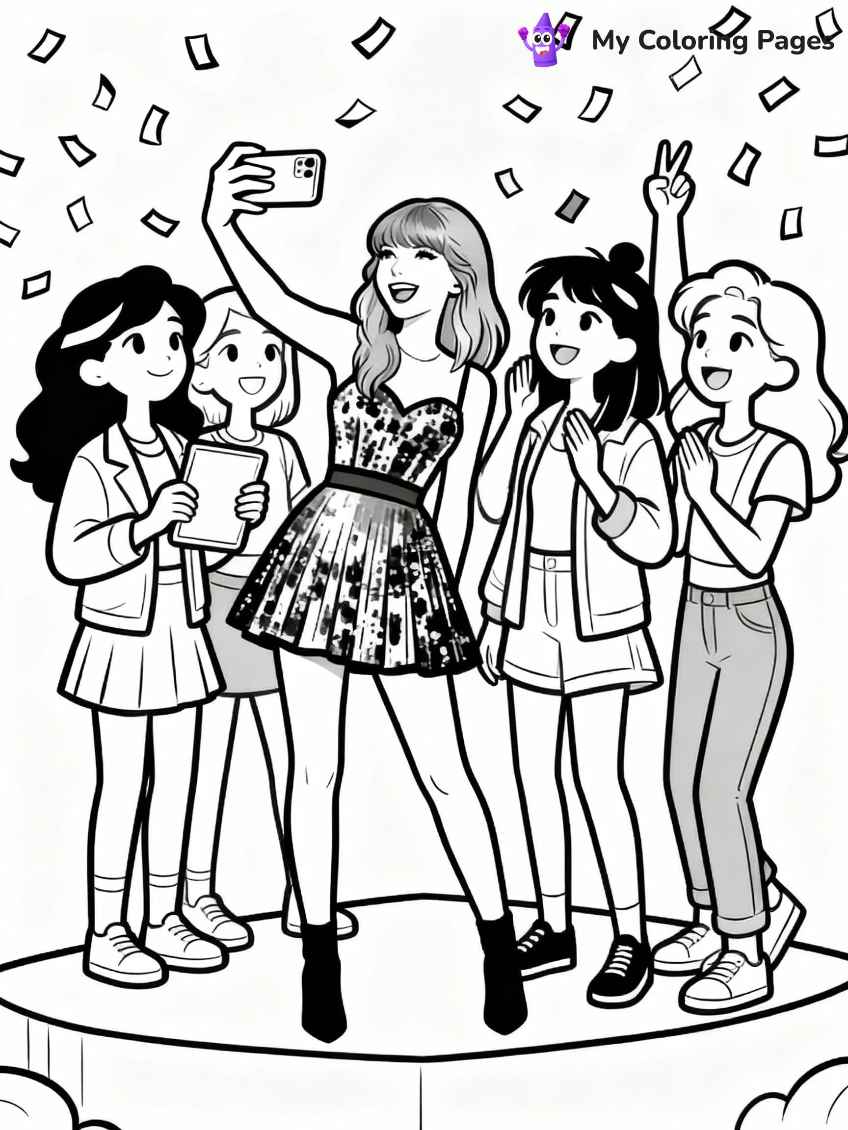 Taylor Swift Coloring Pages - 15